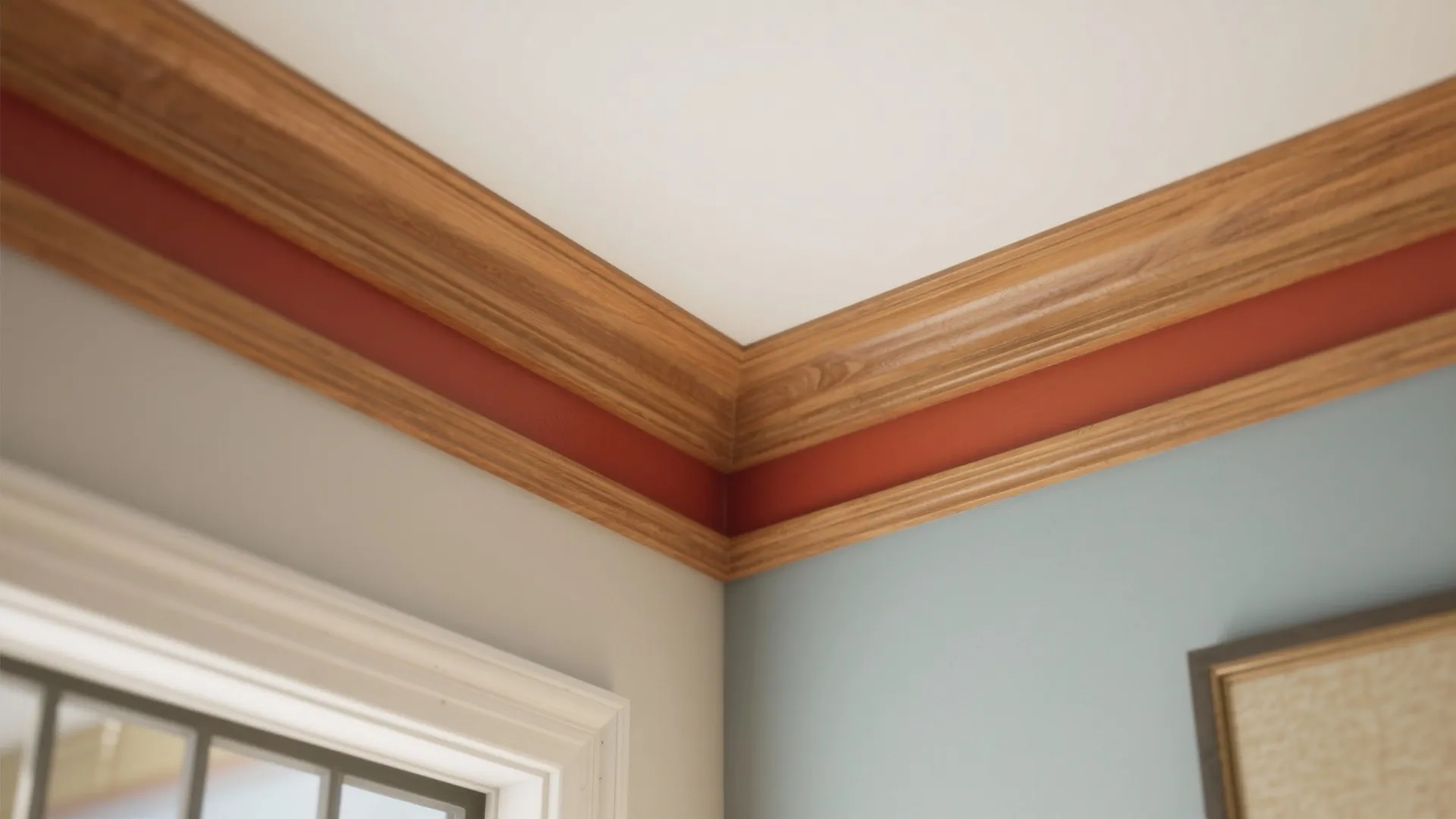 5. High-Contrast Trim and Ceiling Play