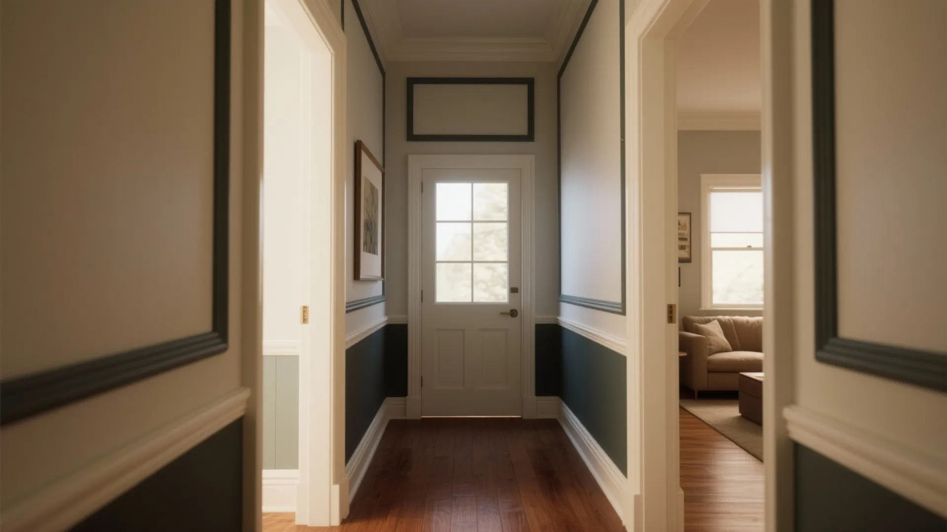 1. Use contrast to frame the room