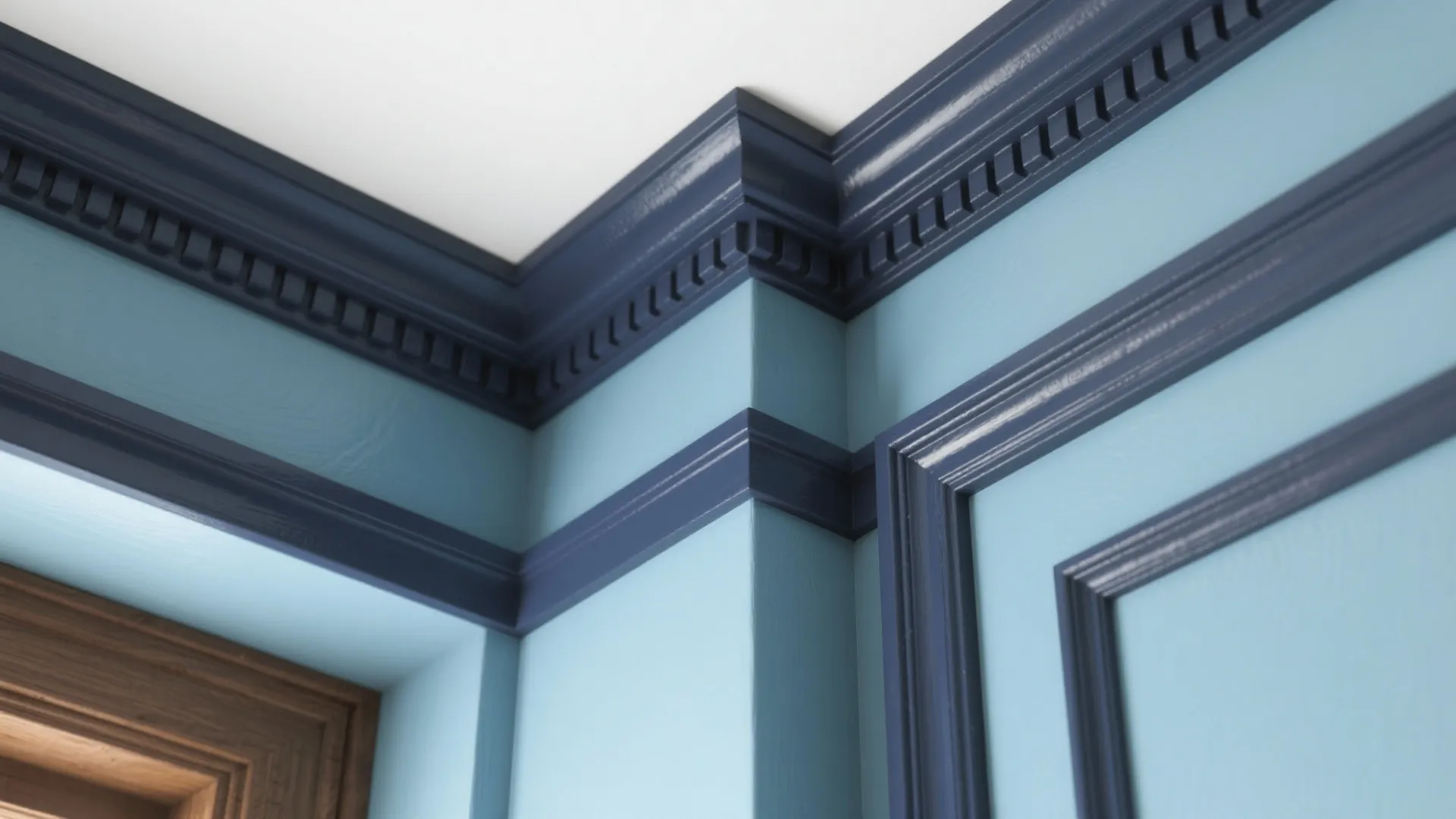 3. High-Contrast Trim and Moldings