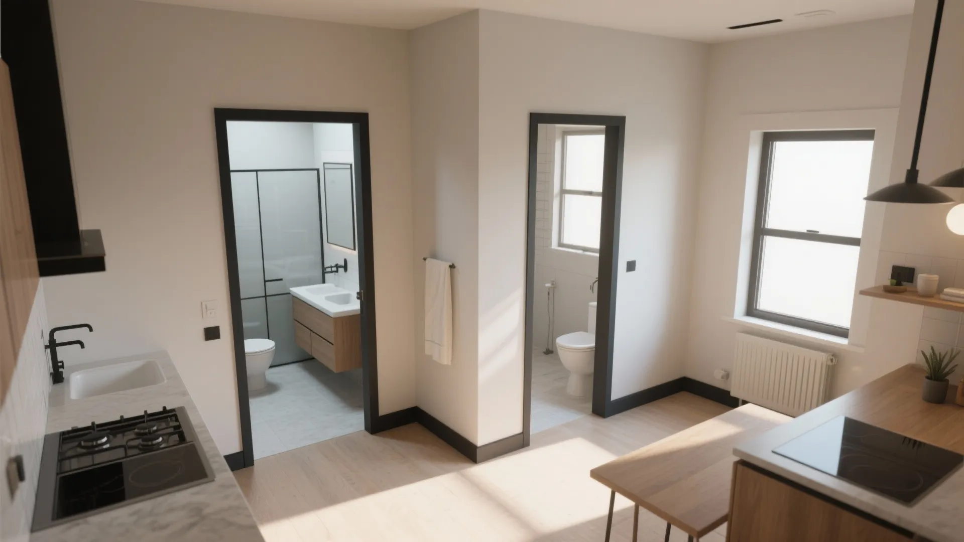 4. High-Contrast Trim to Define Zones