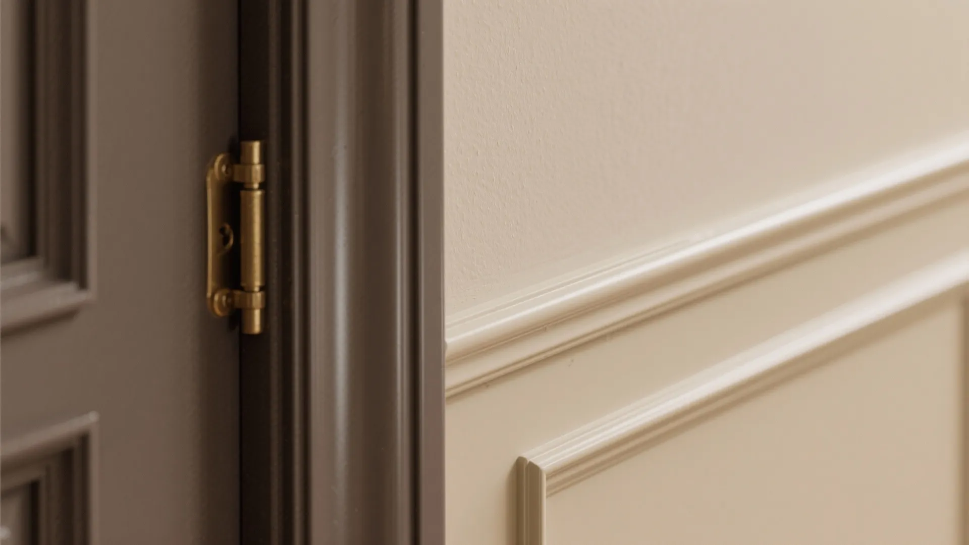 4) Doors and trim darker than walls for architectural definition