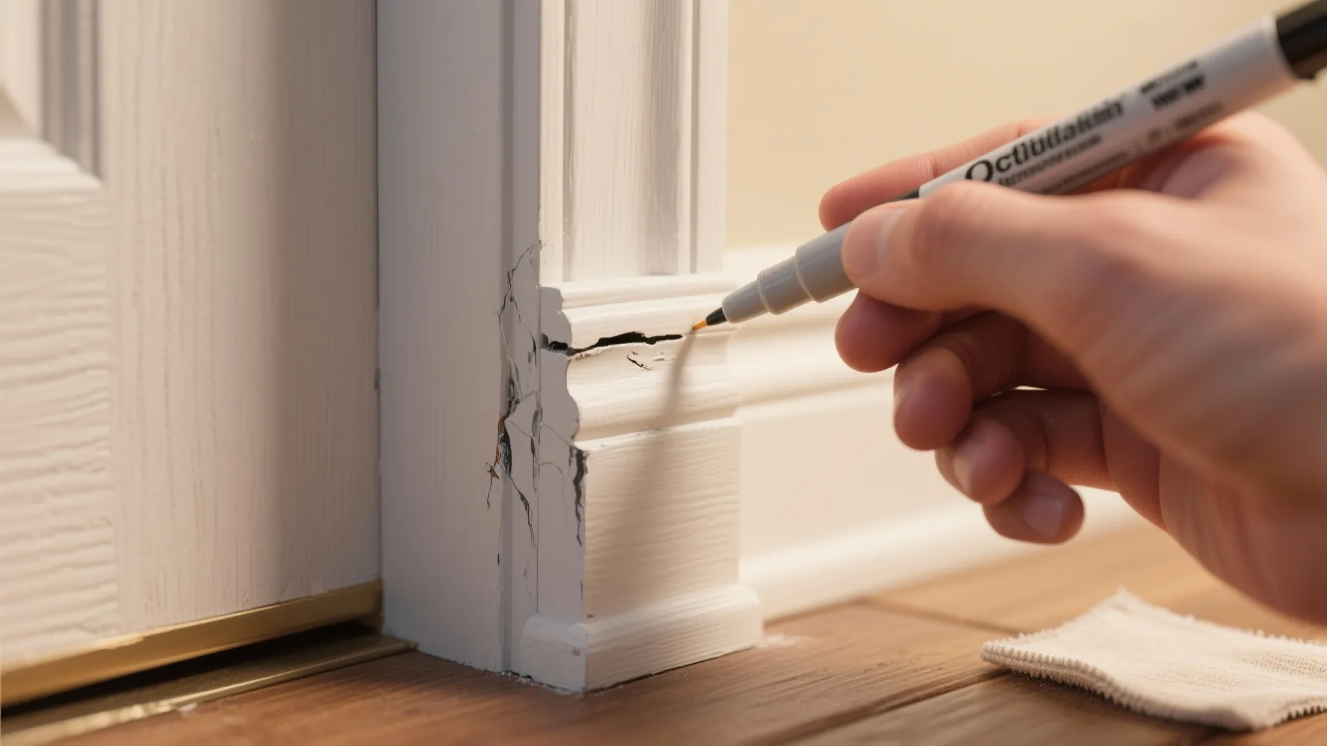 3. Fix trim edges and door dings during staging