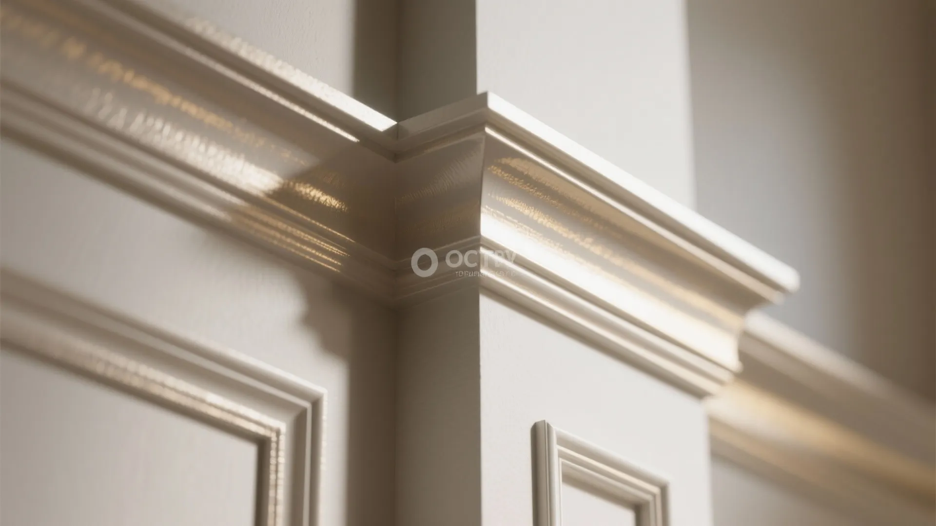 2. High-gloss trims to lift ceilings