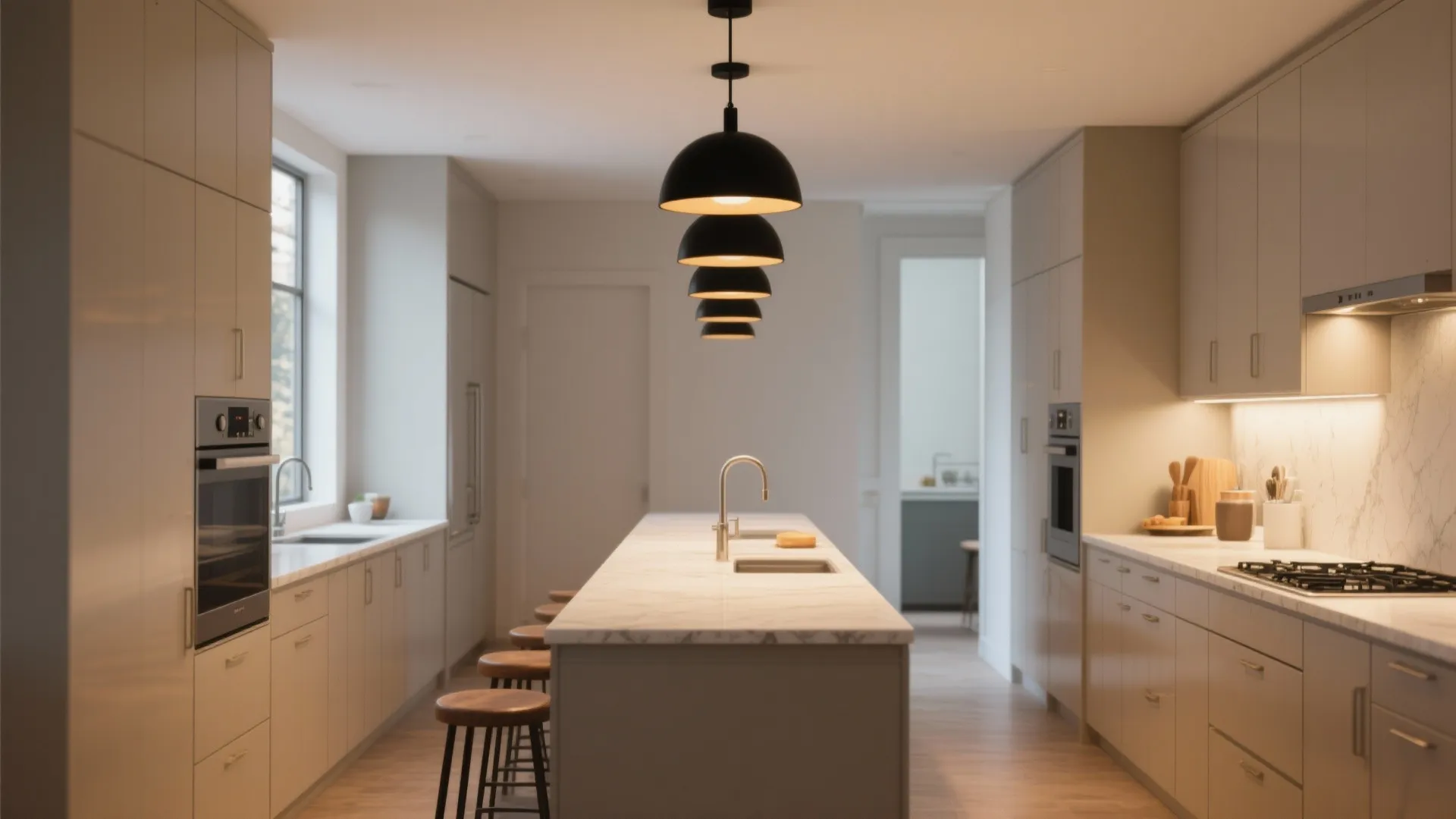 2. A trio of matching pendants for balanced rhythm