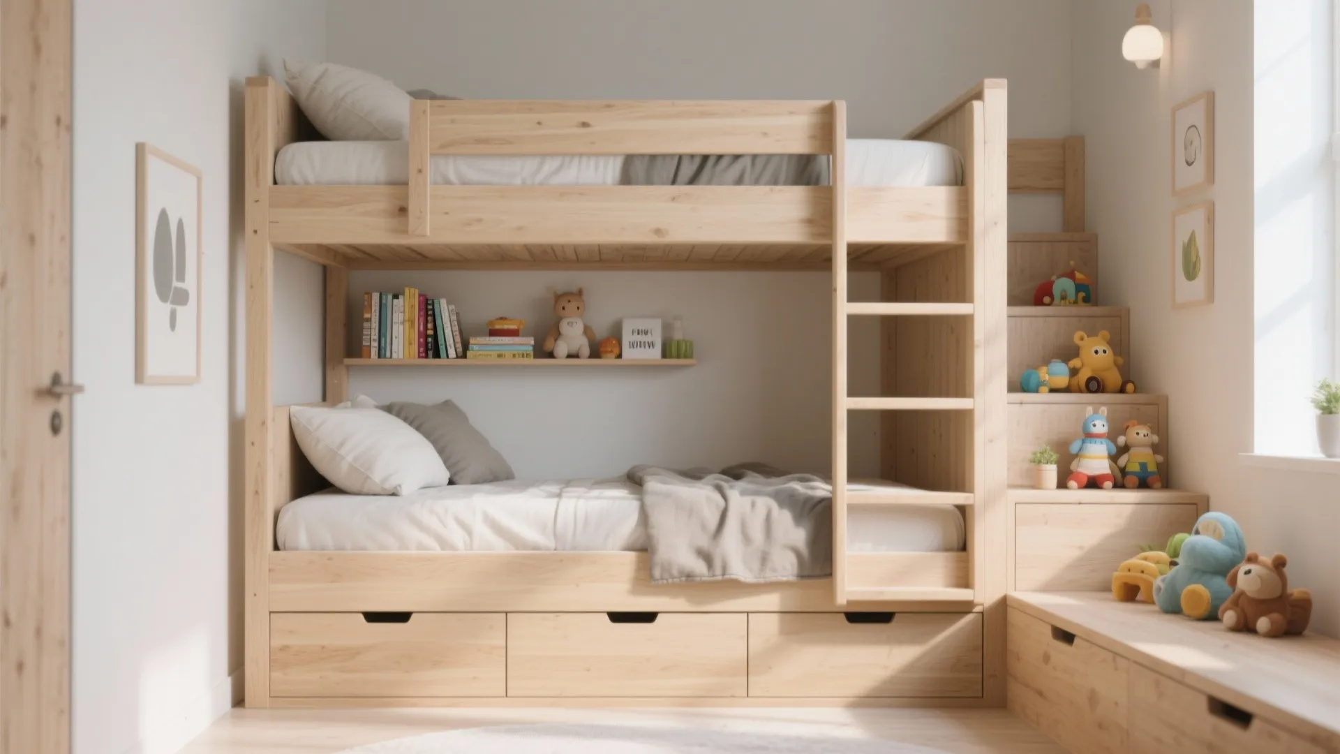 Triple Bunk Bed Layout