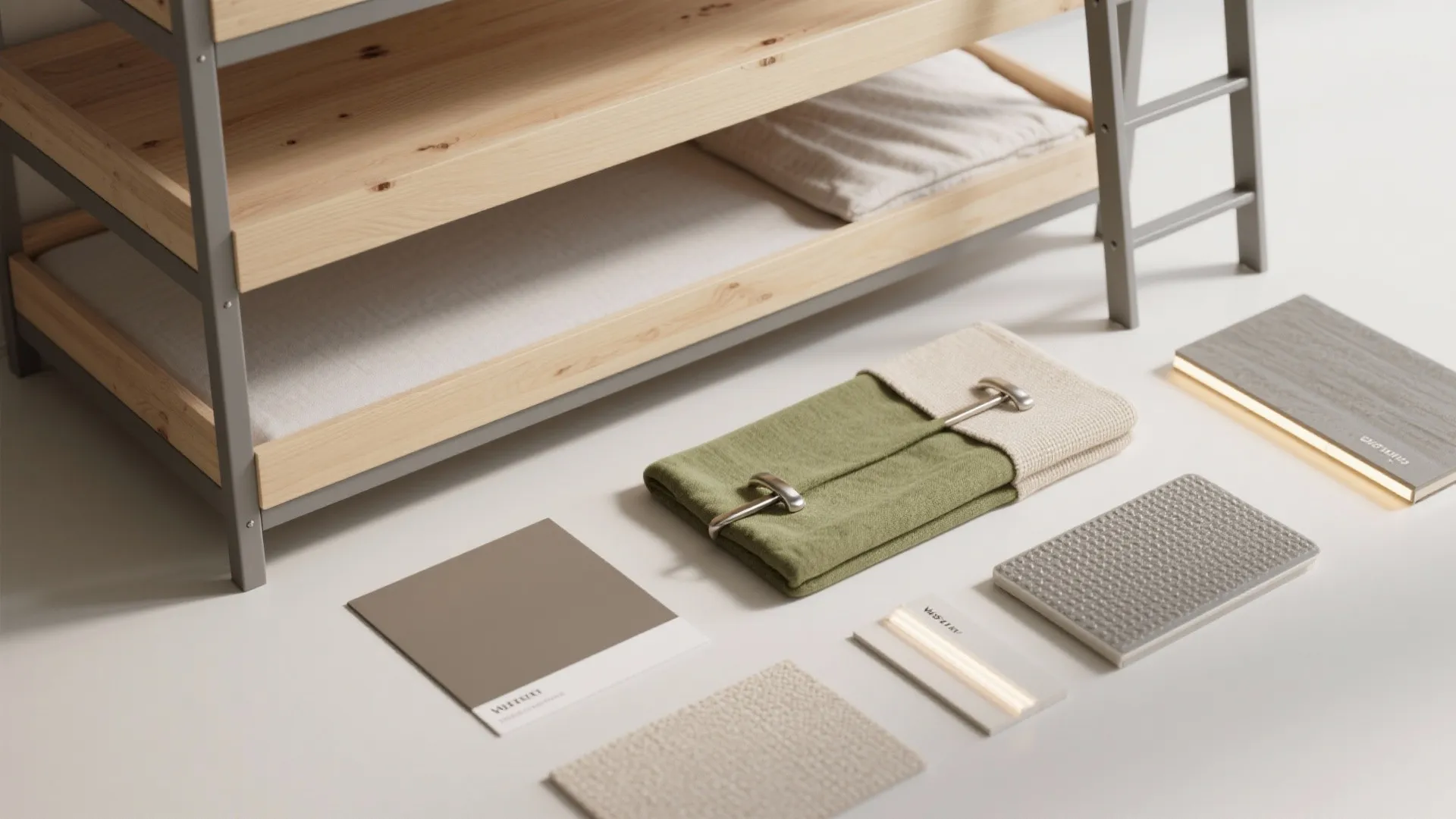 Stack-smart triple bunks with integrated storage