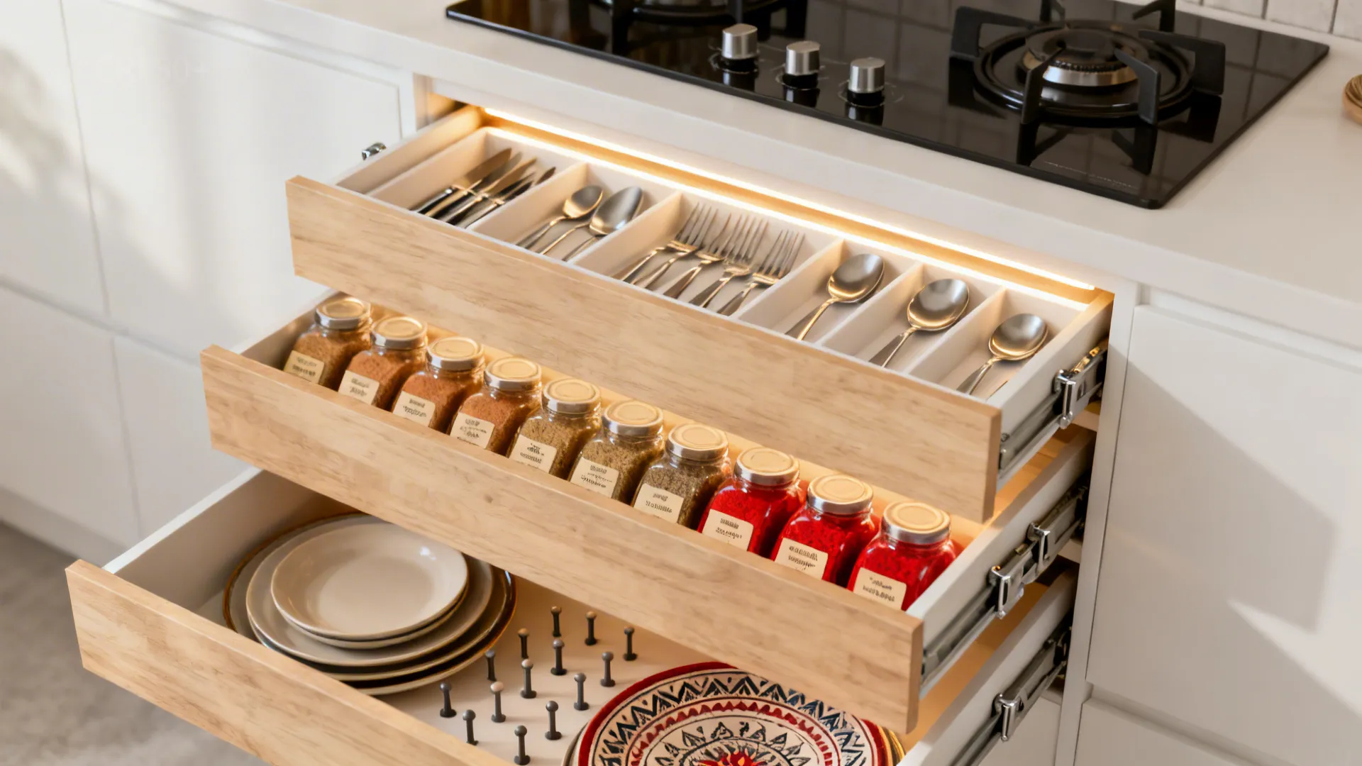 Smart internals and task lighting