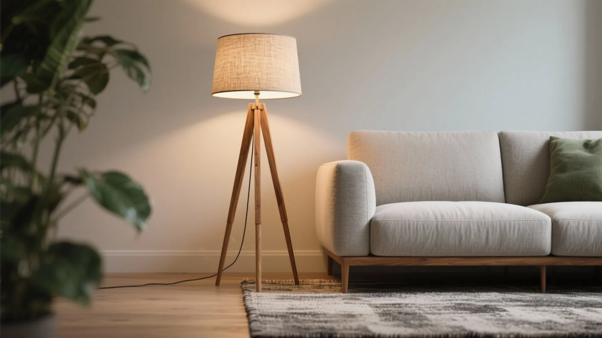 Tripod lamp for depth and texture