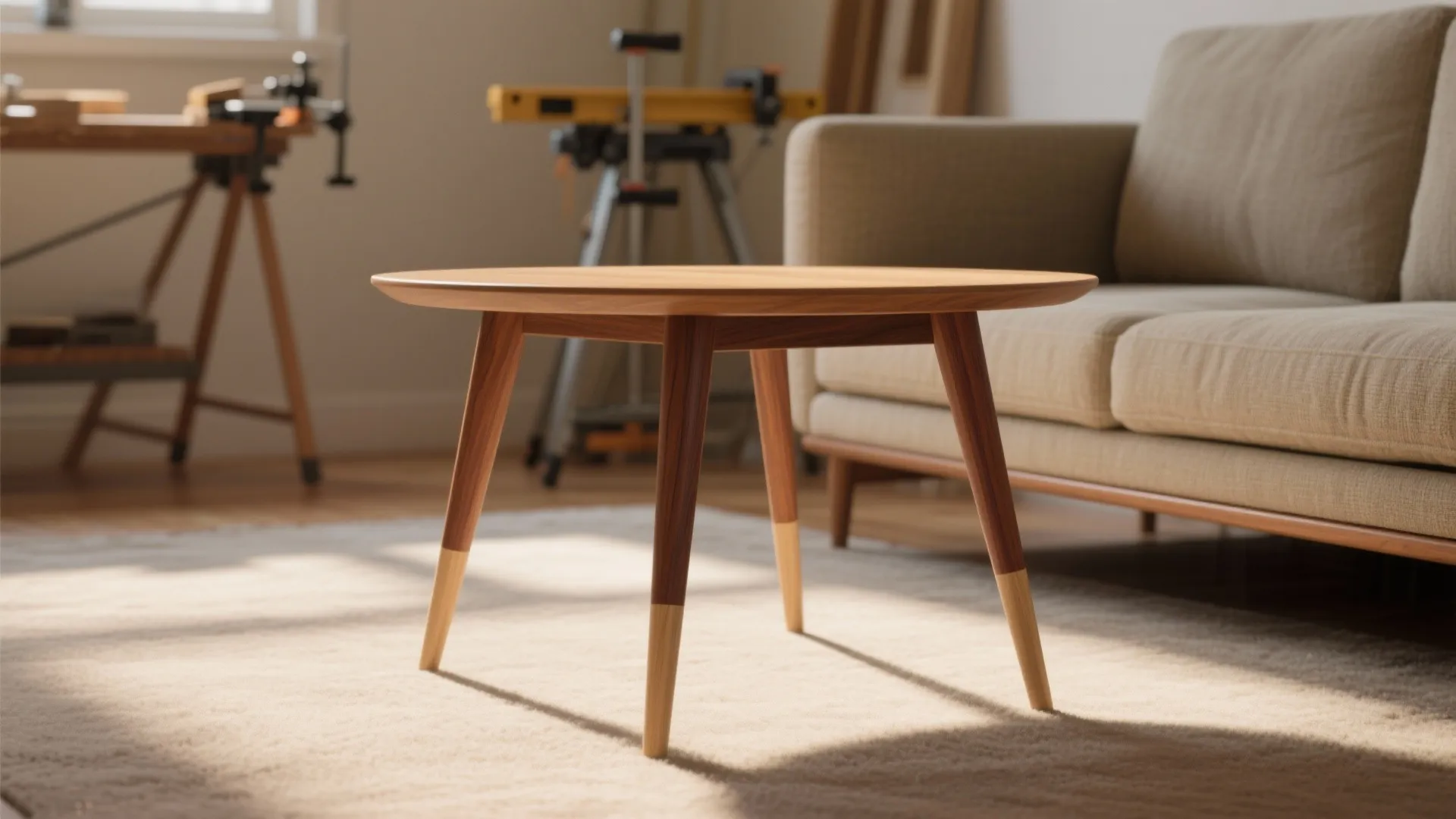 2. Tripod Mid-Century End Table