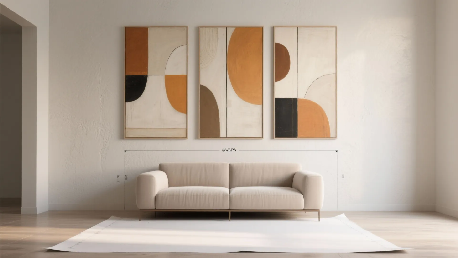 1. Triptych Panels to Create Depth