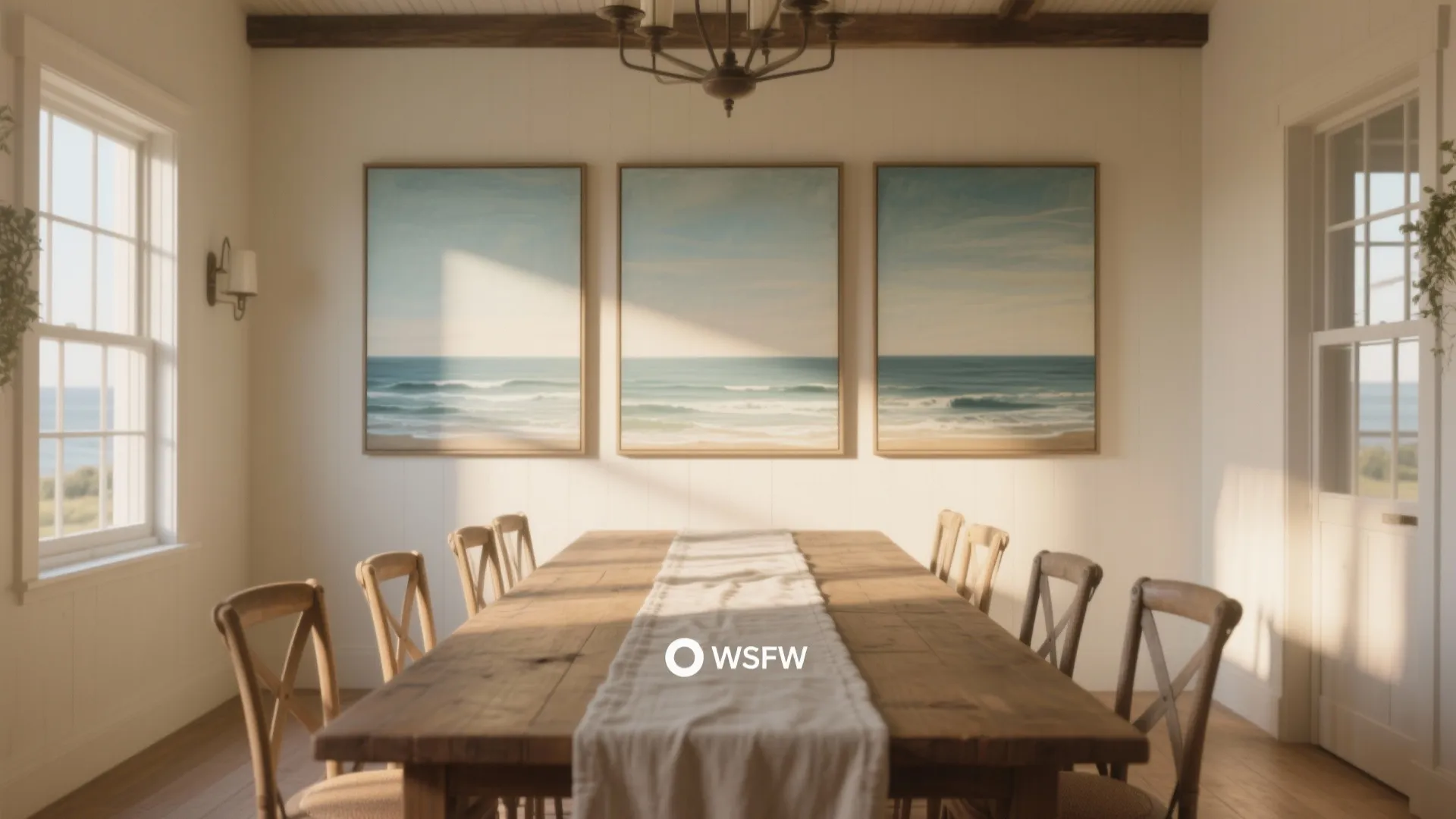 4. Triptych or horizontal series over a long table