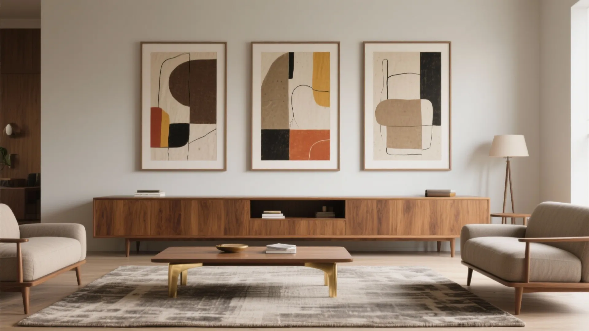 2. Triptych or Multi-panel Layout