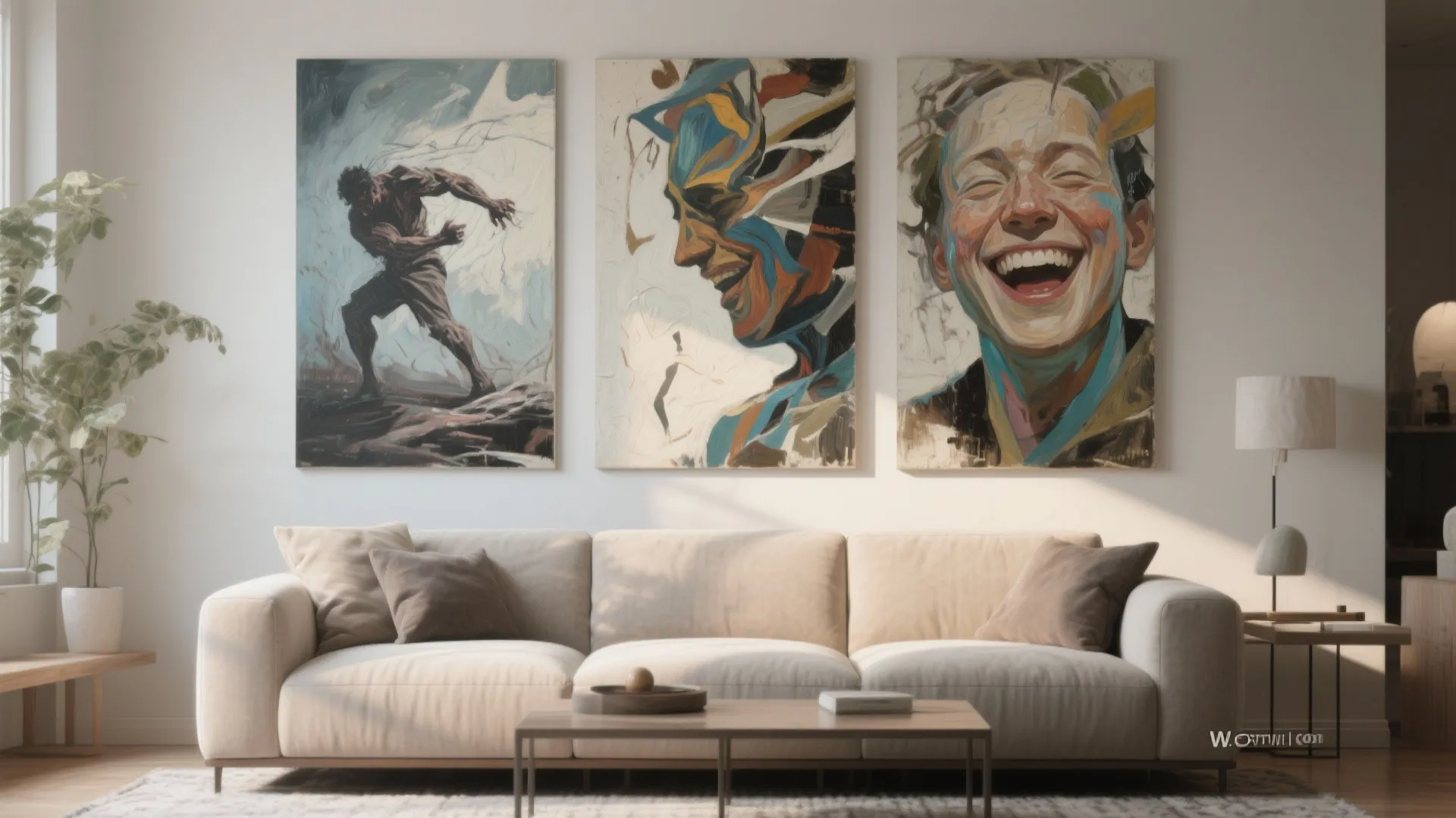 3. Narrative Triptych Panels