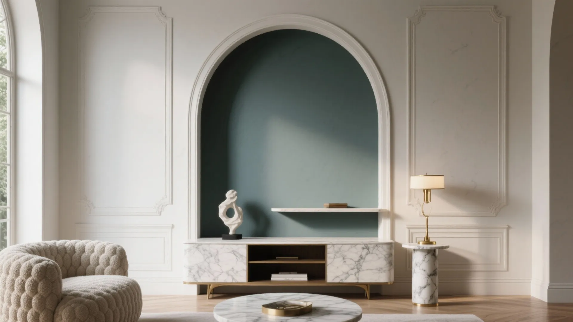 Architectural Trompe-l’œil: Arches, Niches, and Paneled Depth