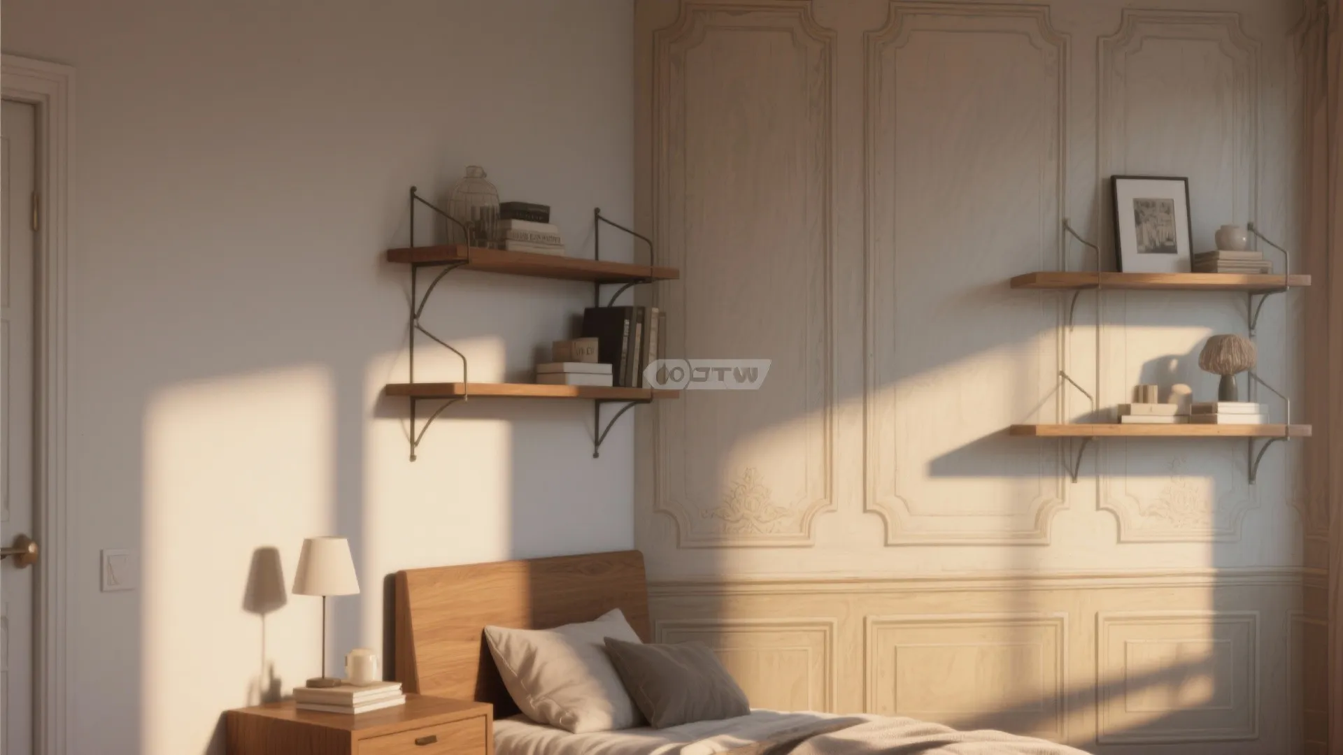 4. Trompe-l'œil Shelves and Architectural Details