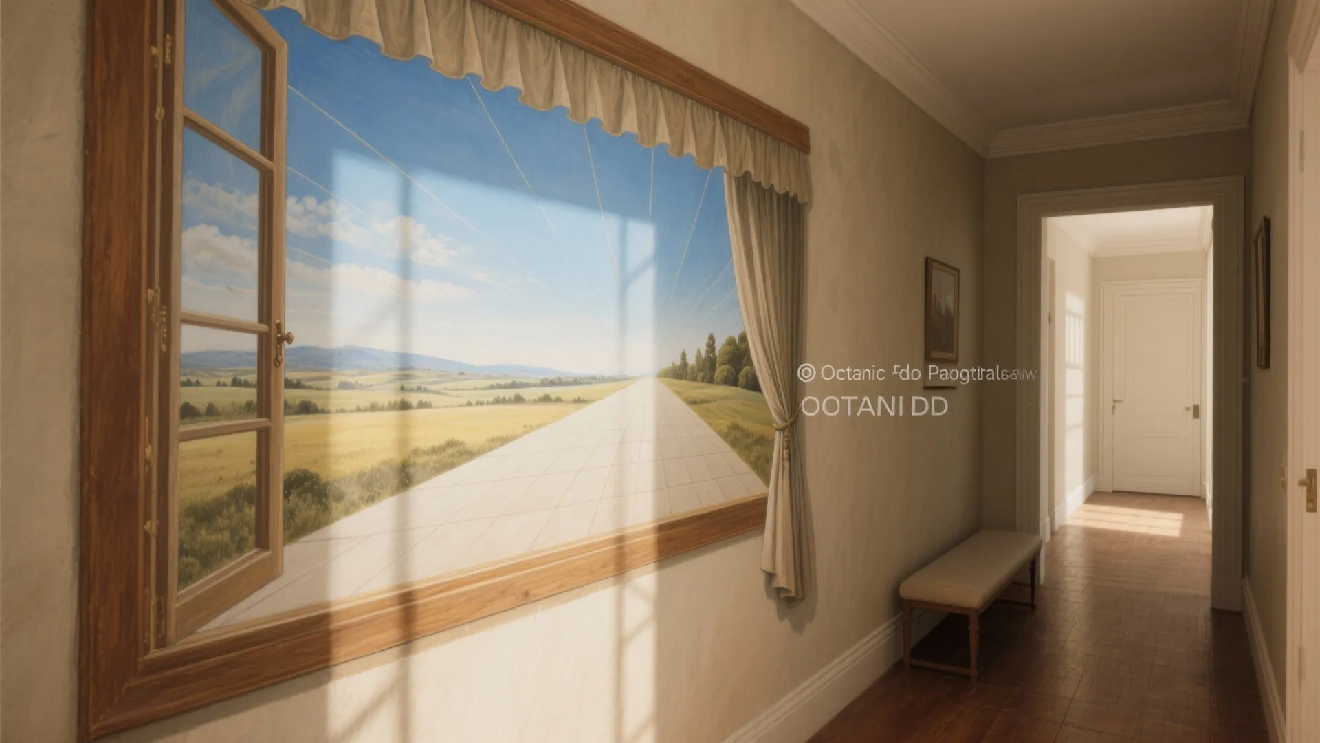 1. Trompe-l’oeil window or landscape