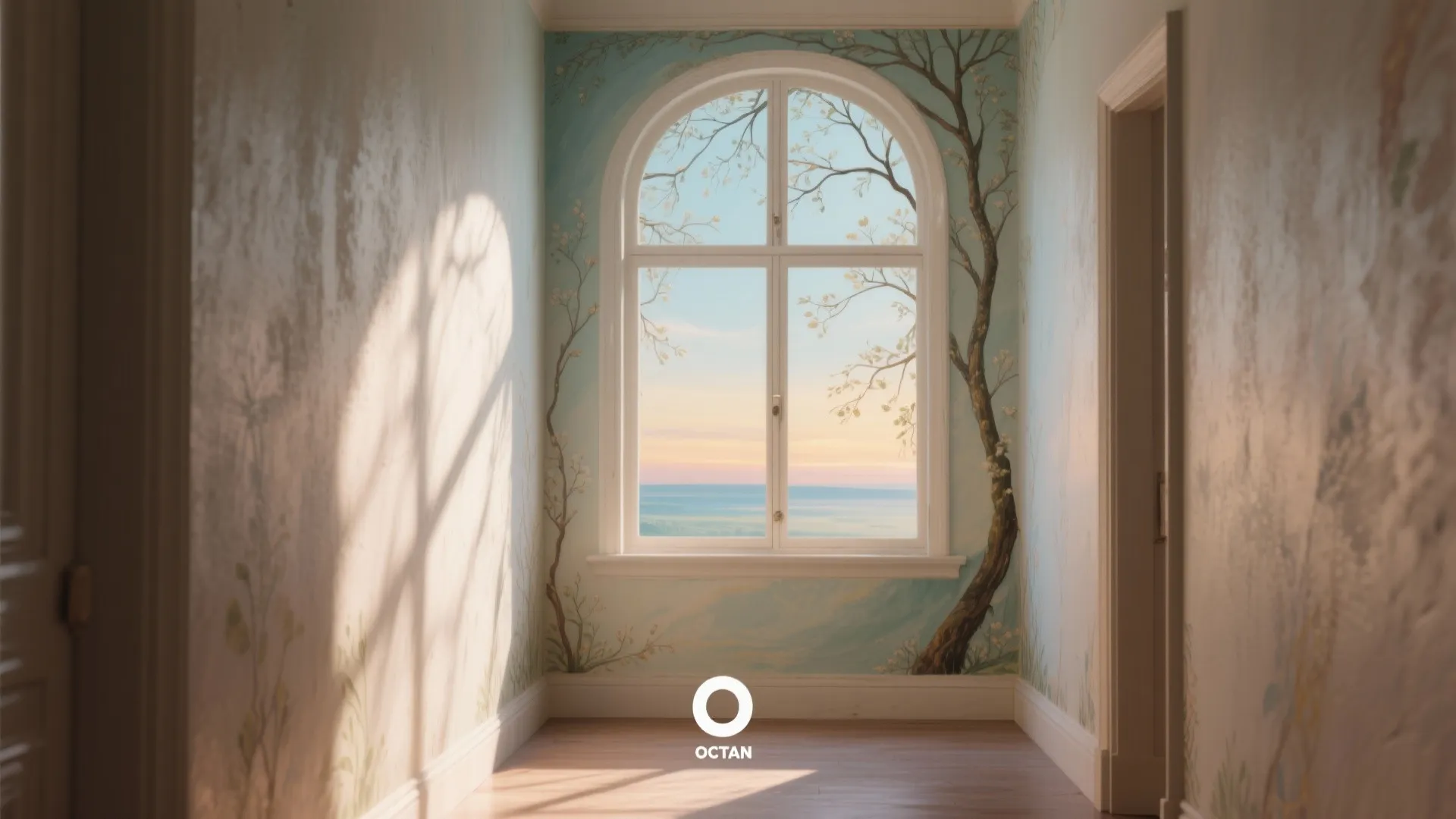 2. Trompe-l'œil windows and branches