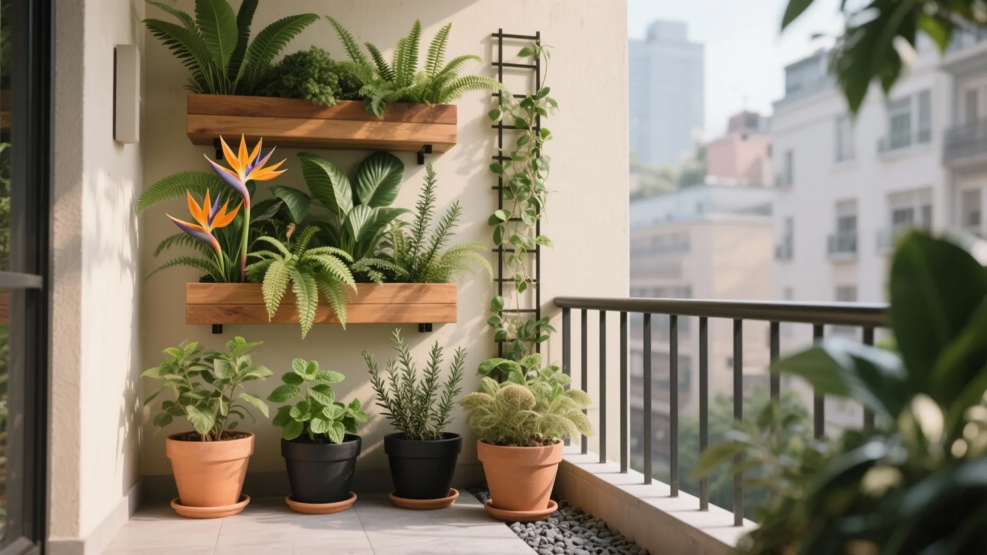 Tropical Green Oasis for Urban Calm