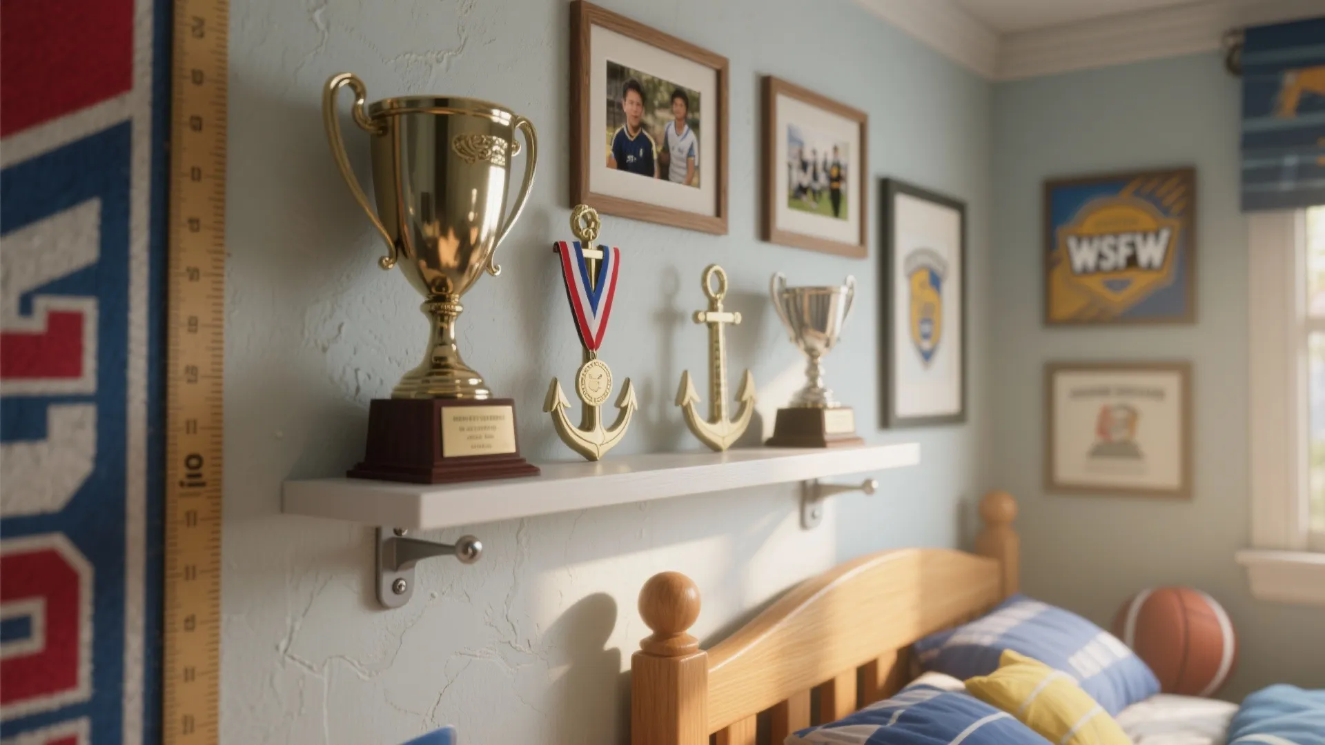 3. Trophy Walls and Display Ledges