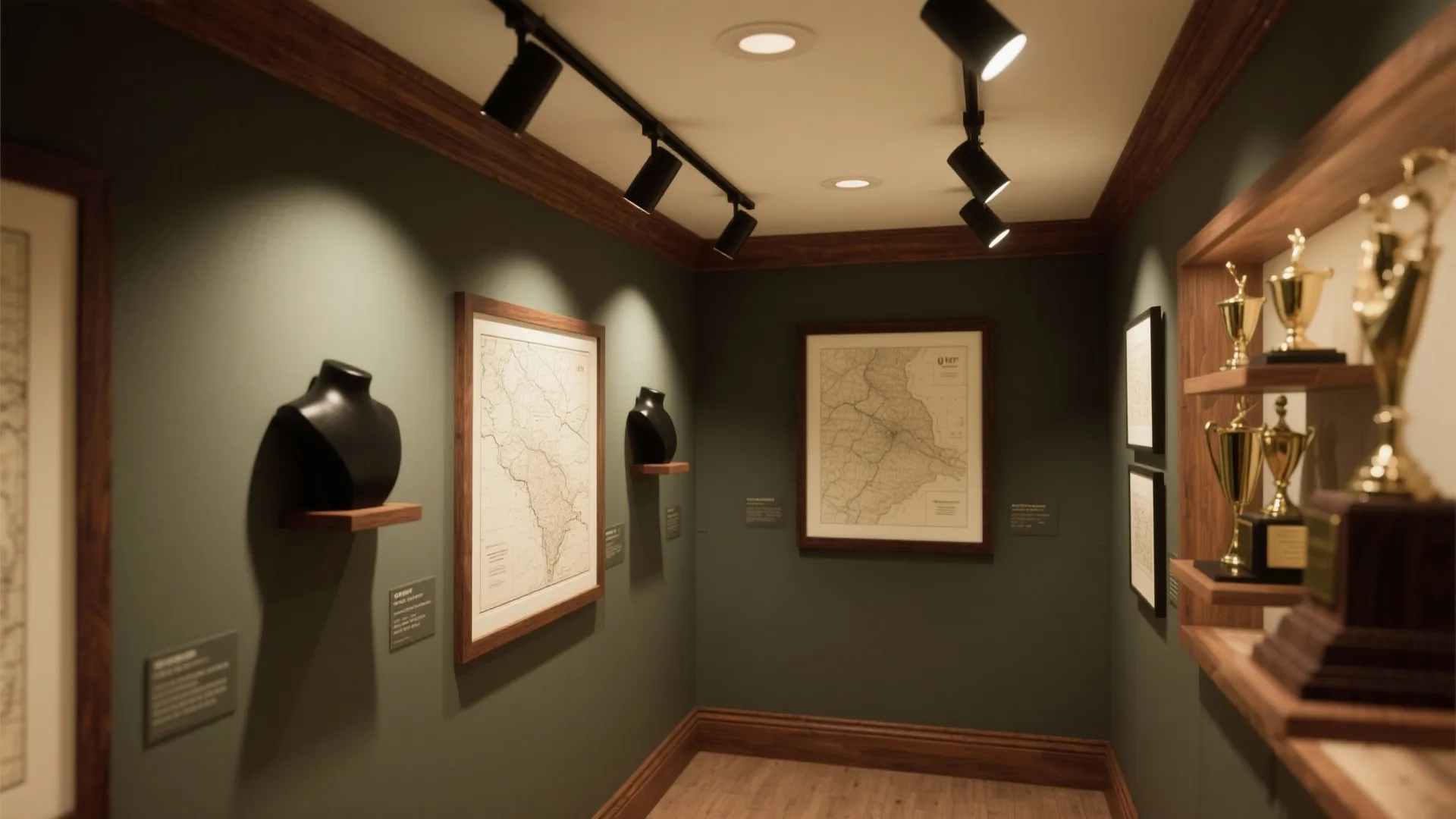 Trophy Wall Lighting and Display that Respects the Specimen