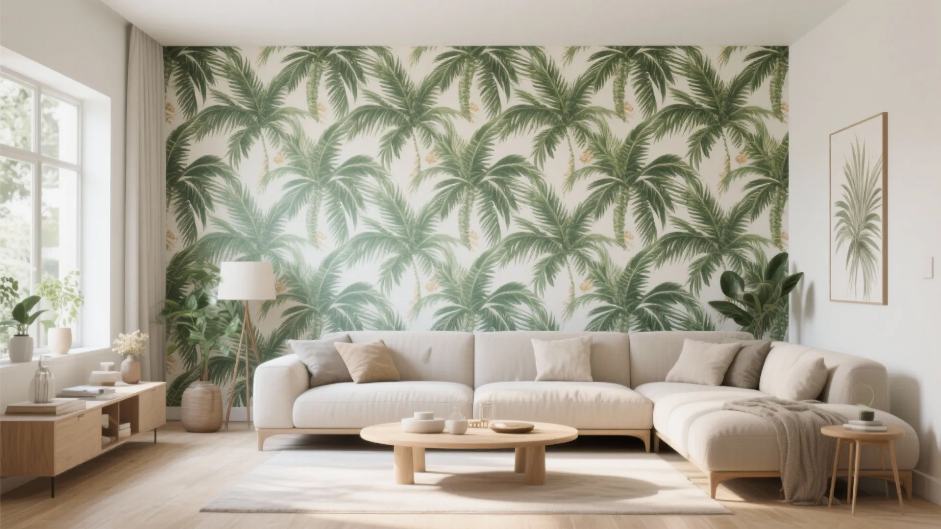 7. Tropical Accent Wall