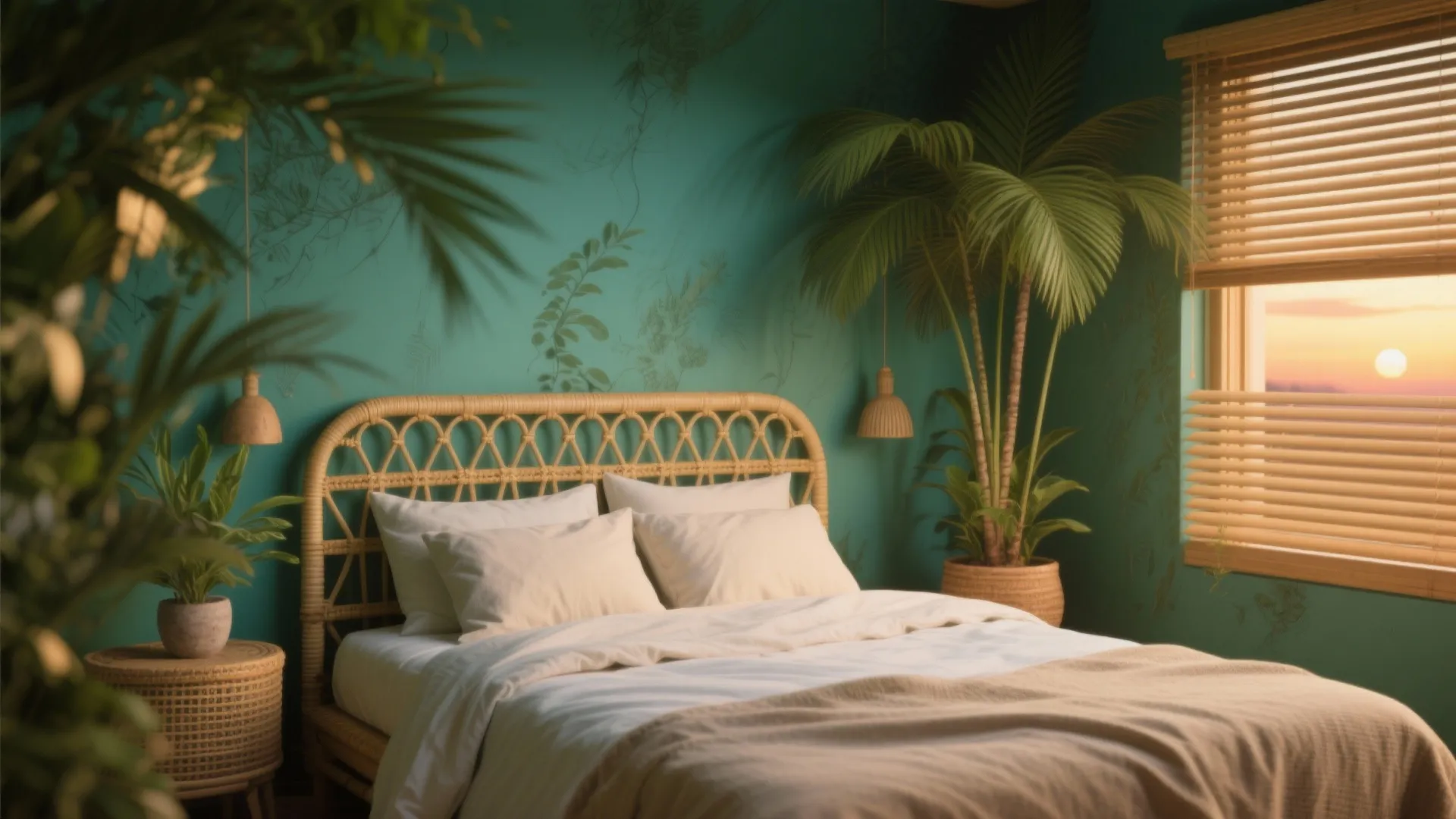 Tropical Bedroom Decor: 5 Inspiring Ideas: How I turn tiny rooms into lush, tropical retreats with simple, budget-friendly moves