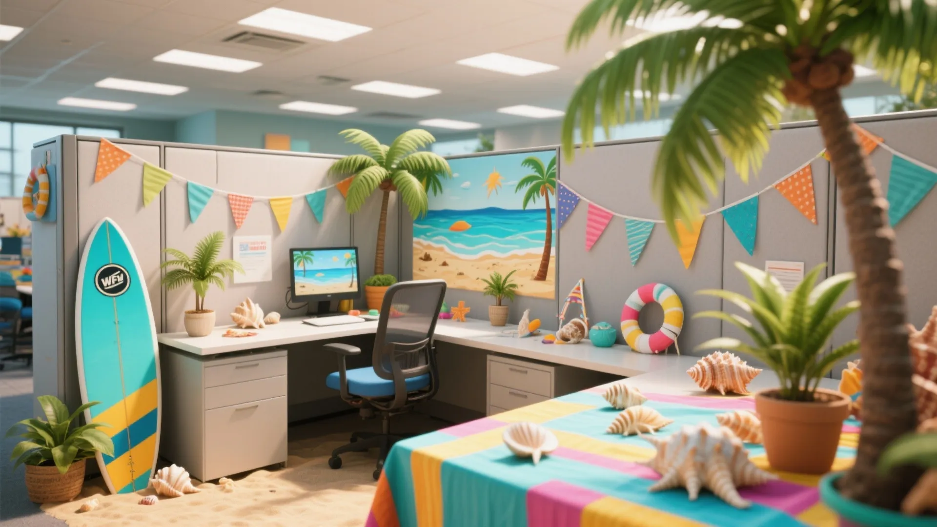 2. Theme-Based Desk Setup