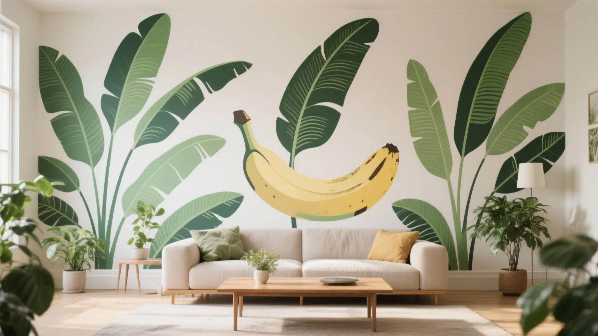 Bold Tropical Leaf Statement Wall