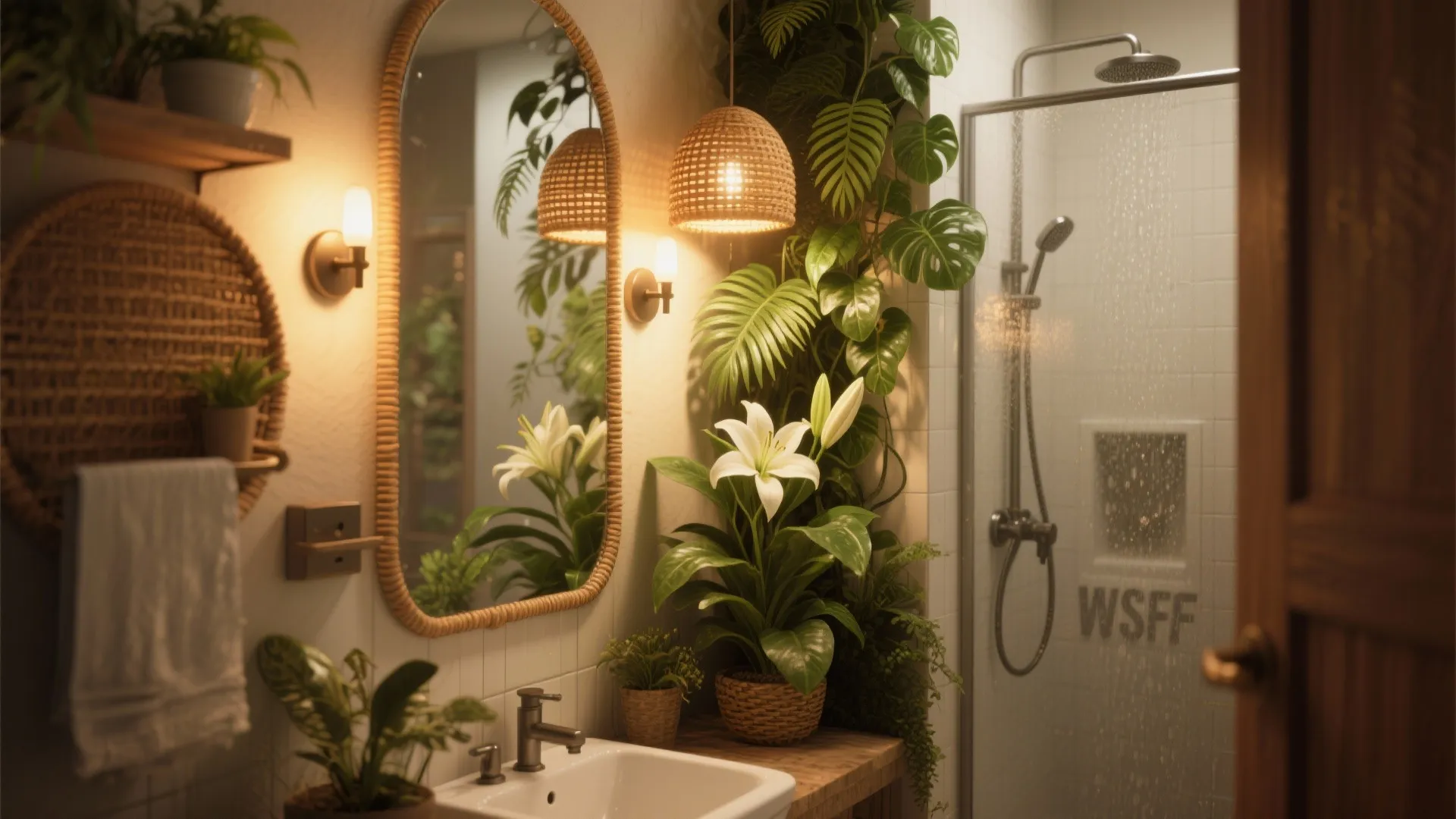 Tropical Lighting and Greenery