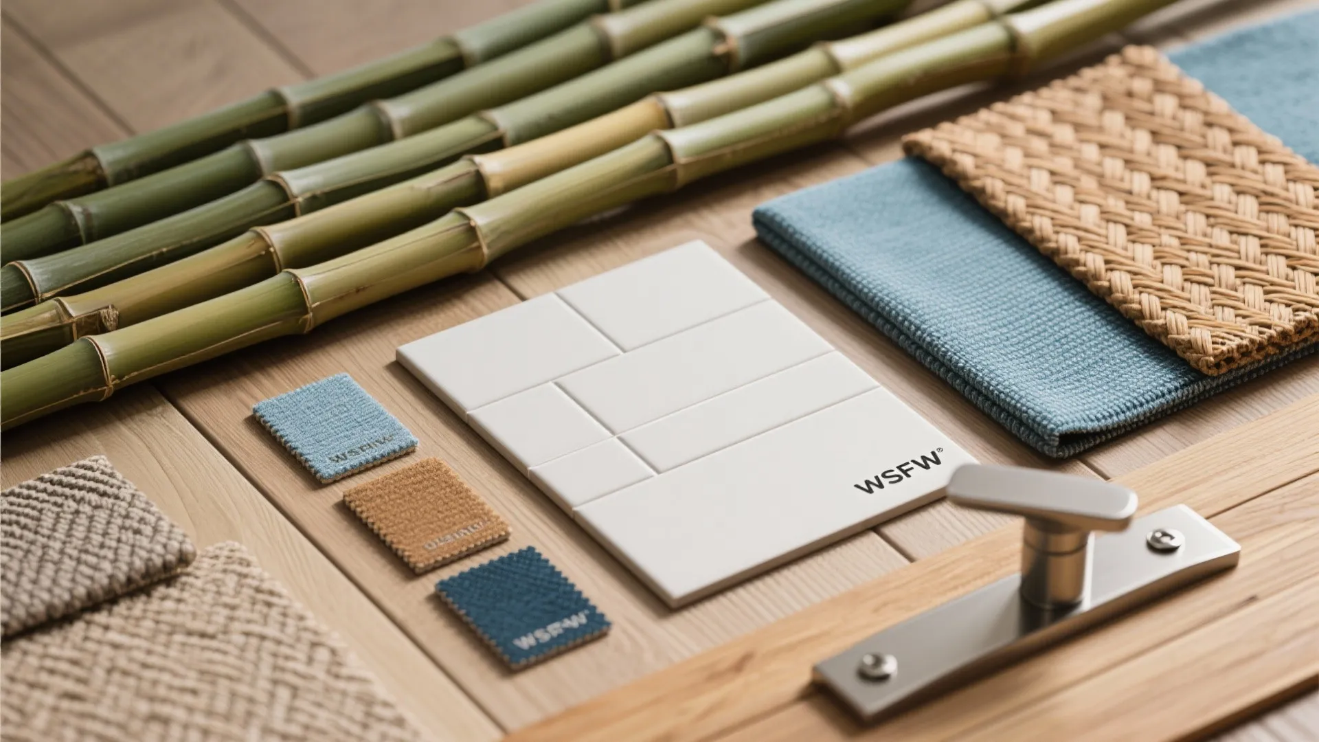 3. Tropical material palette with low maintenance