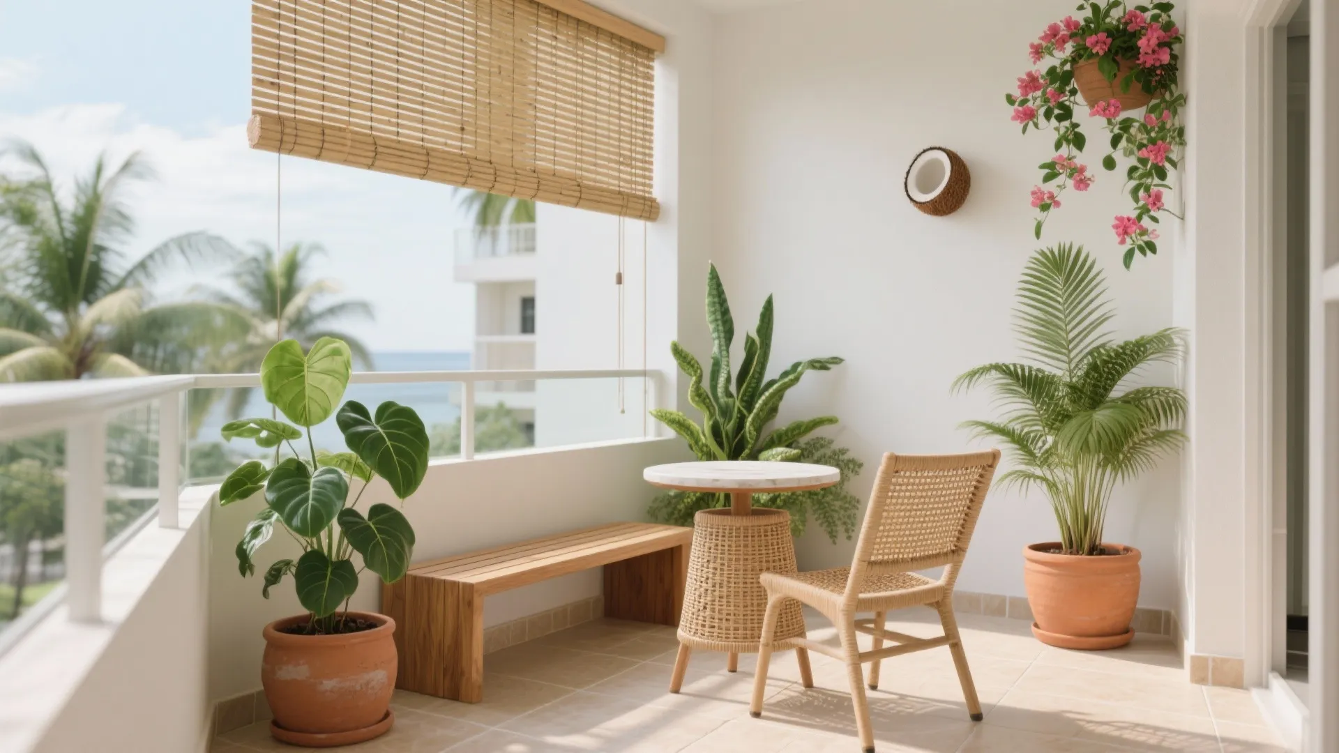 1) Tropical Minimalism with Native Textures