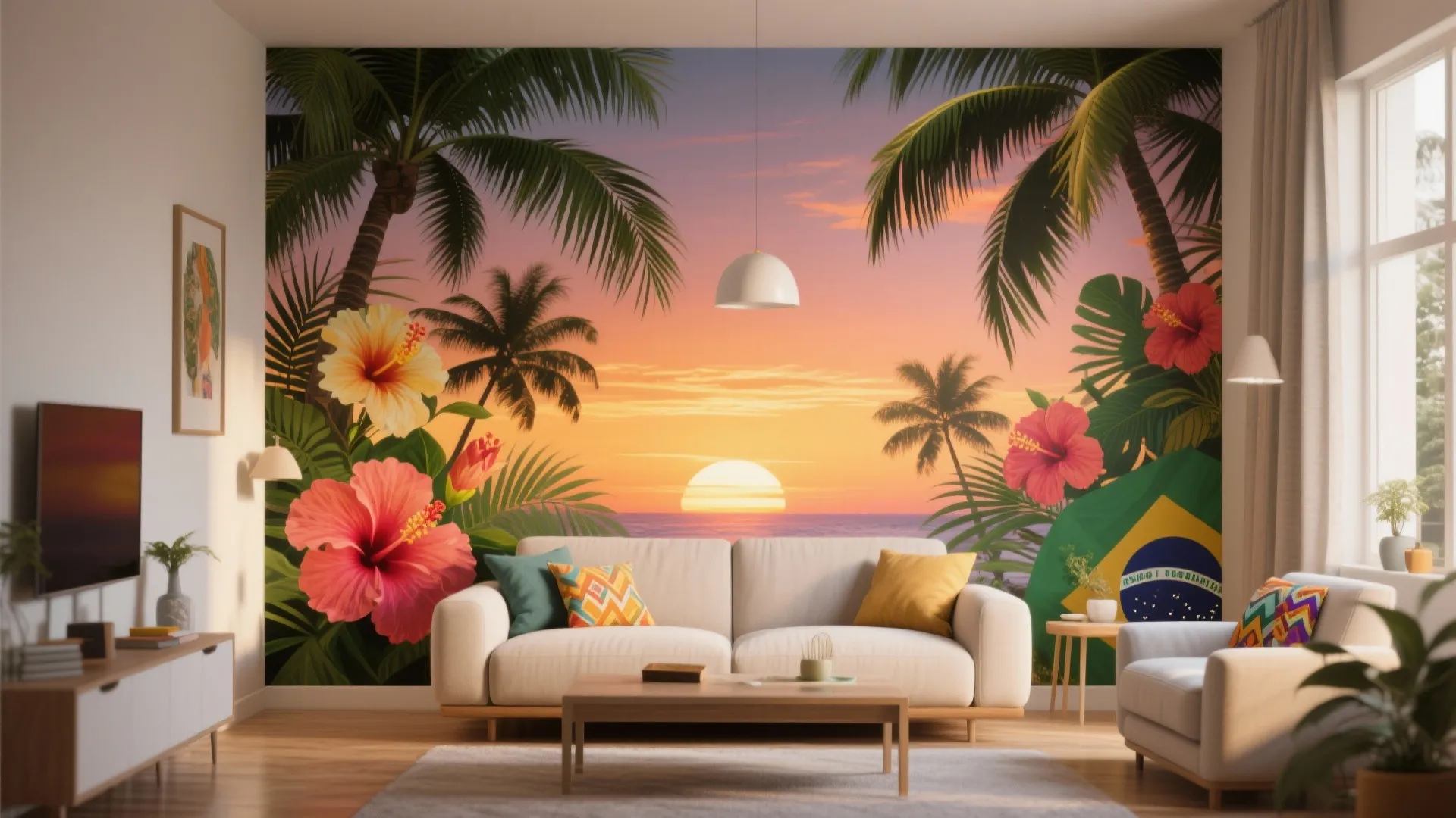 Tip 1: Bold Tropical Murals