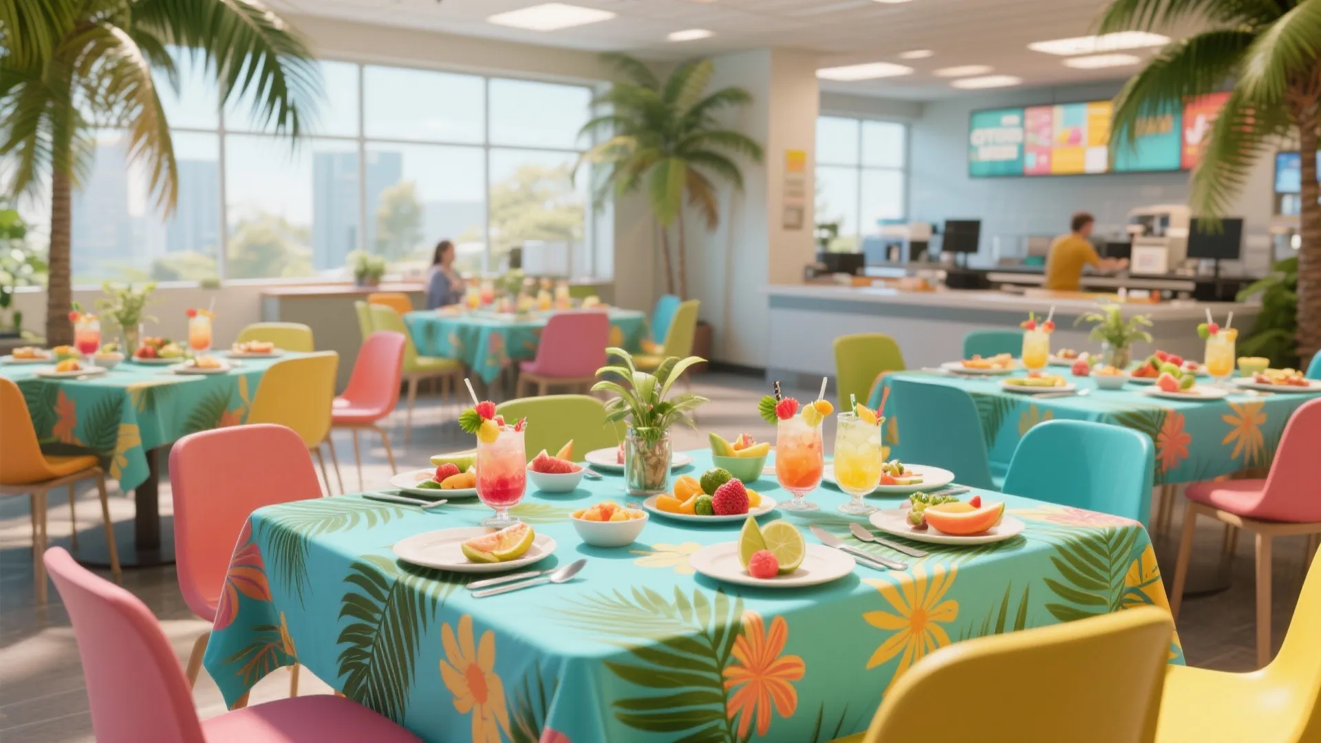 3. Tropical Themed Lunch