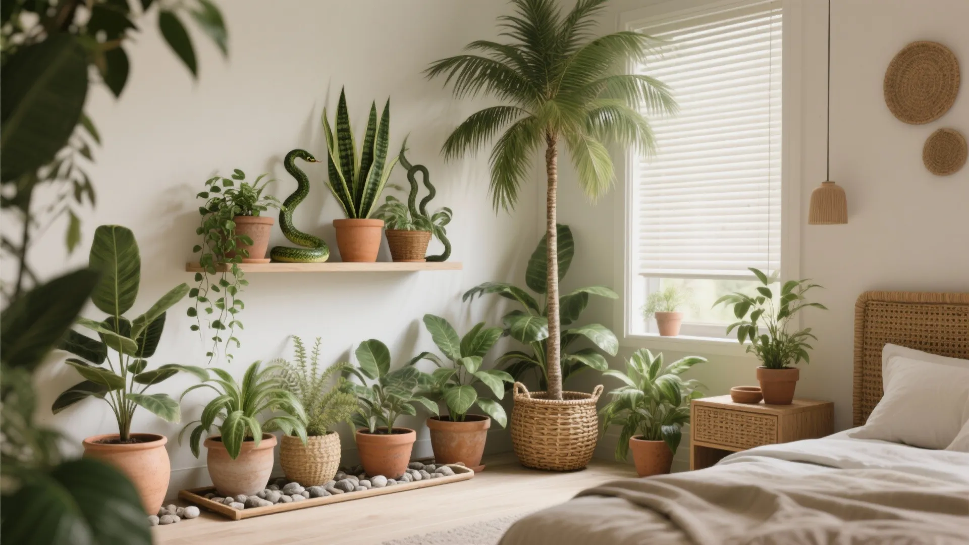 5. Add plants (real or faux) and think maintenance
