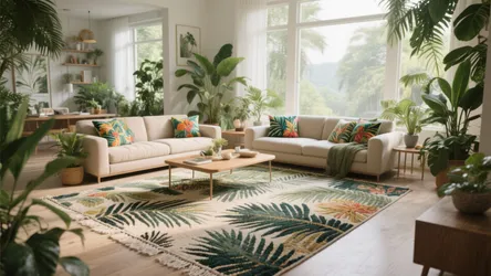 10 Tropical Ideas for a 30 x 49 Living Room Rug