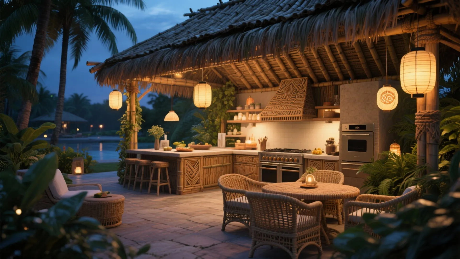 9. Tropical Tiki Style