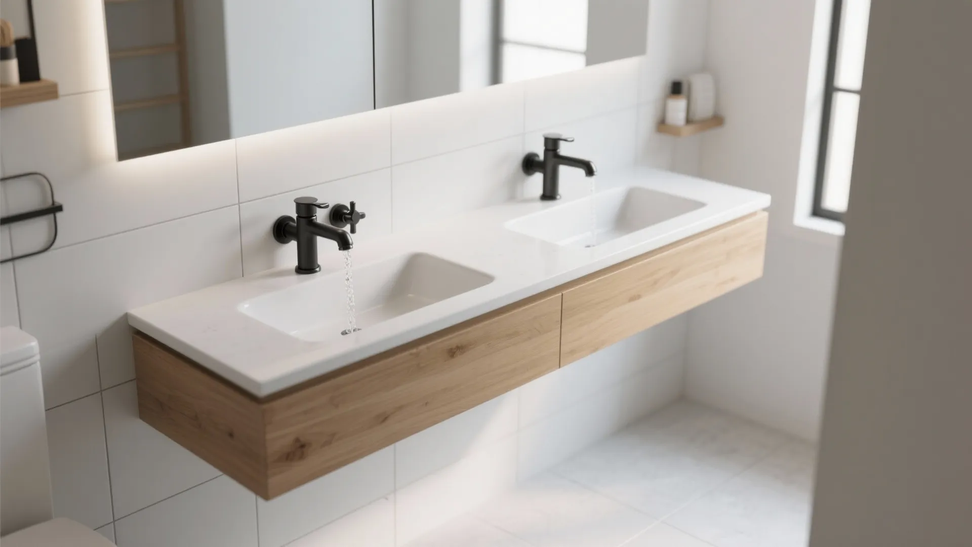 Trough and Two-User Solutions in Tight Bathrooms