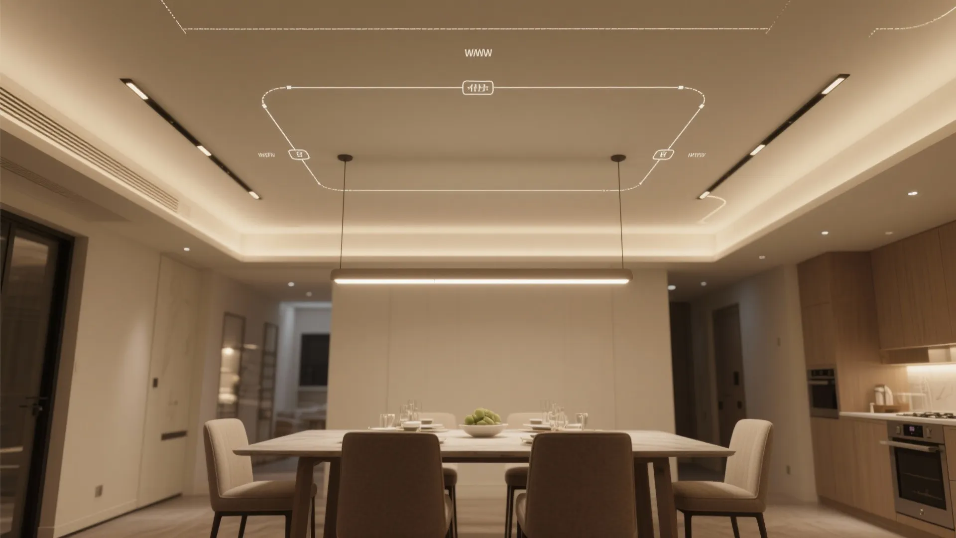 Statement Lighting Troughs with Dimmable LEDs