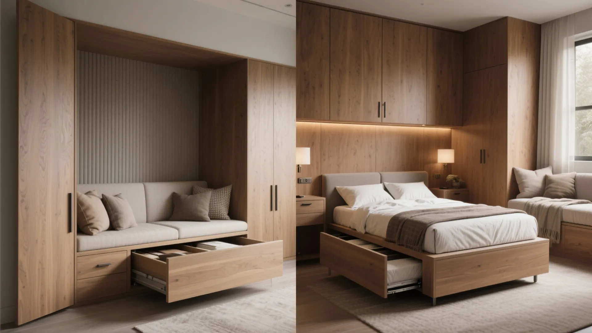 5. Custom built-in or bench-sofa with trundle