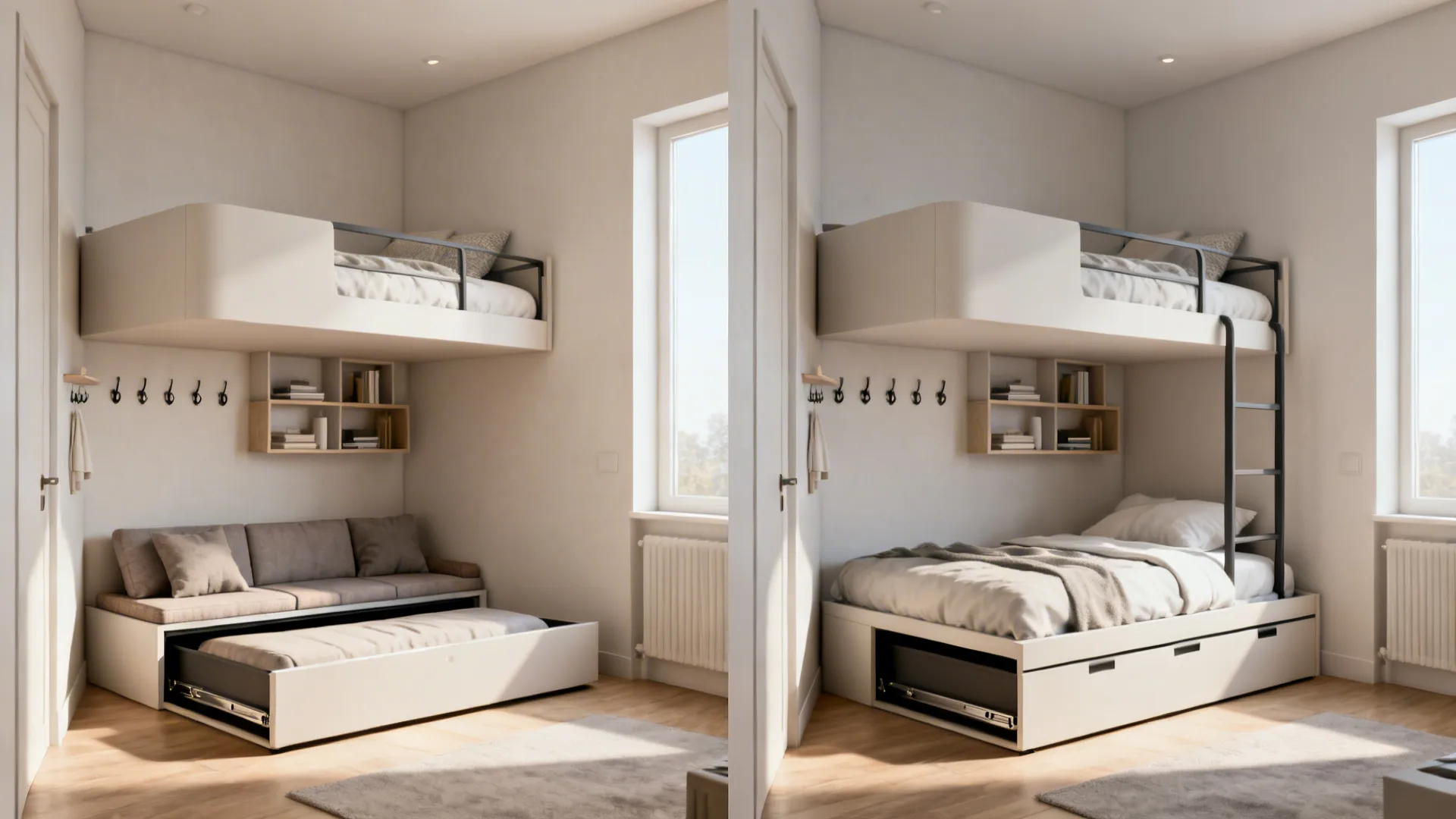 5. Dual-Purpose Trundle and Bunk Combo