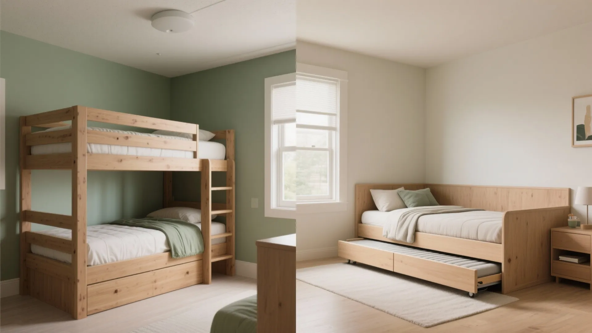 Swap the top bunk: trundle, daybed-loft hybrid, or partial loft