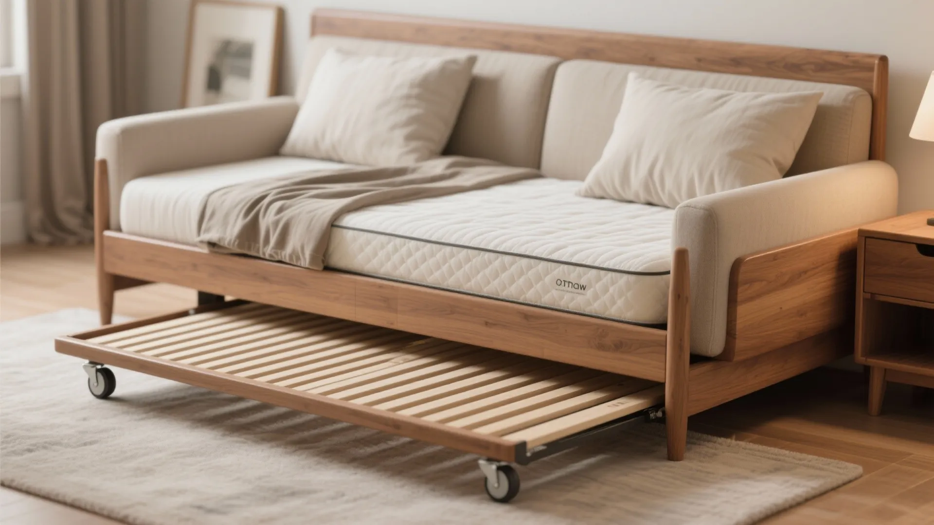 4. Trundle daybed that hides a guest bed