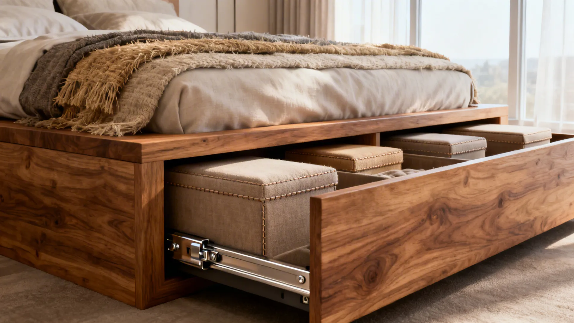 3. Split-level platform with pull-out trundle