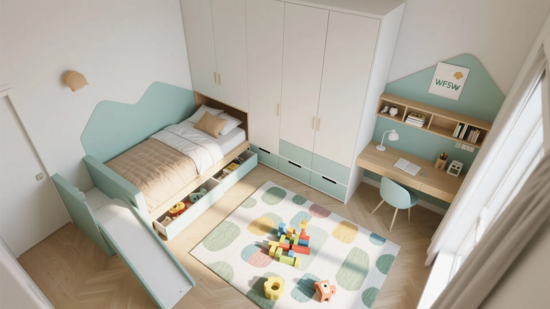 Slide-Away Beds and Storage Walls