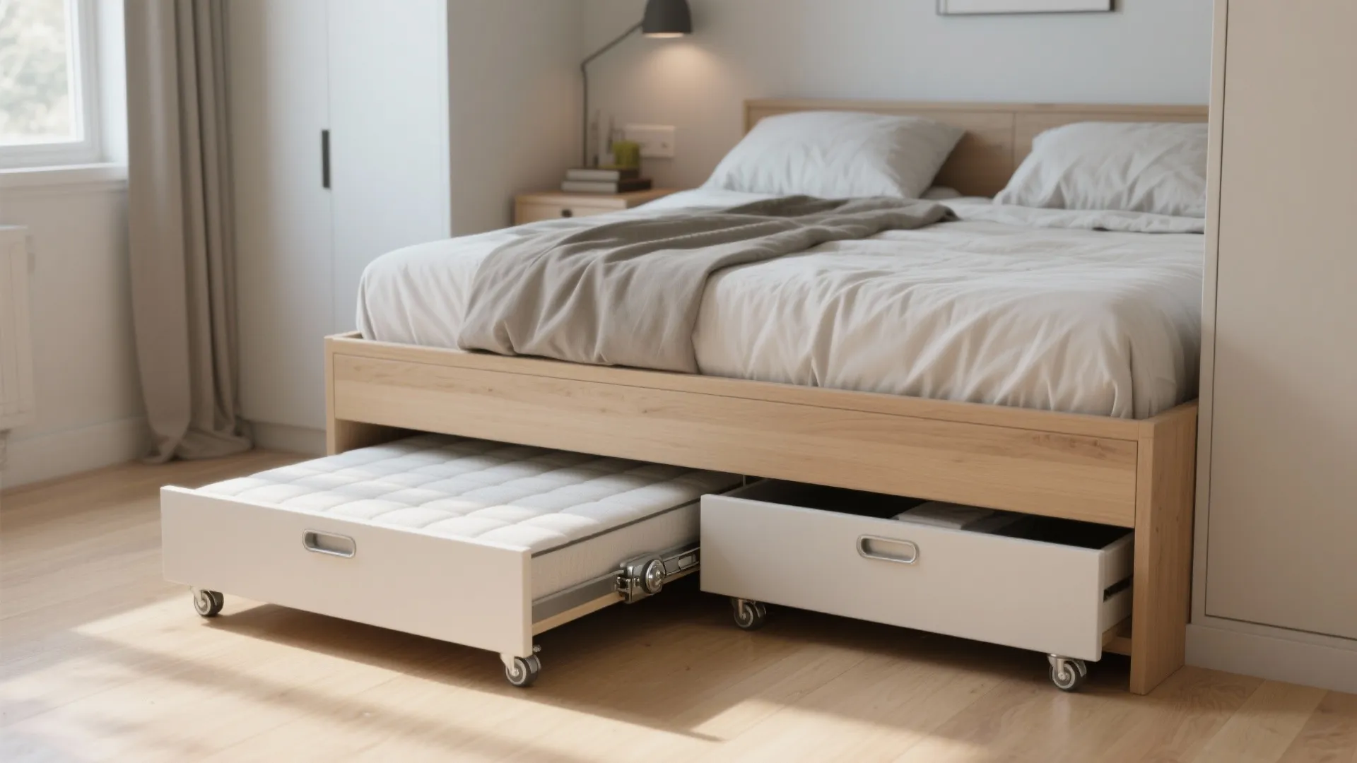 3. Trundles and pull-out twins for flexible sleeping