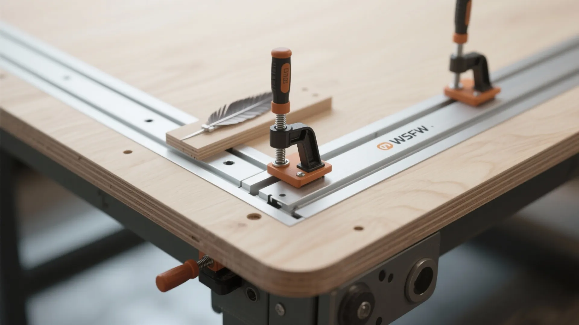 4. T‑Track Integrated Work Table
