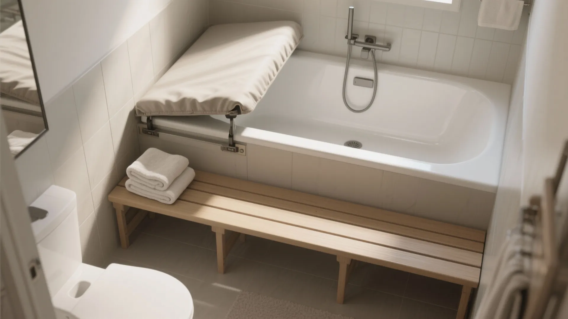 5. Convertible tub-bench combo