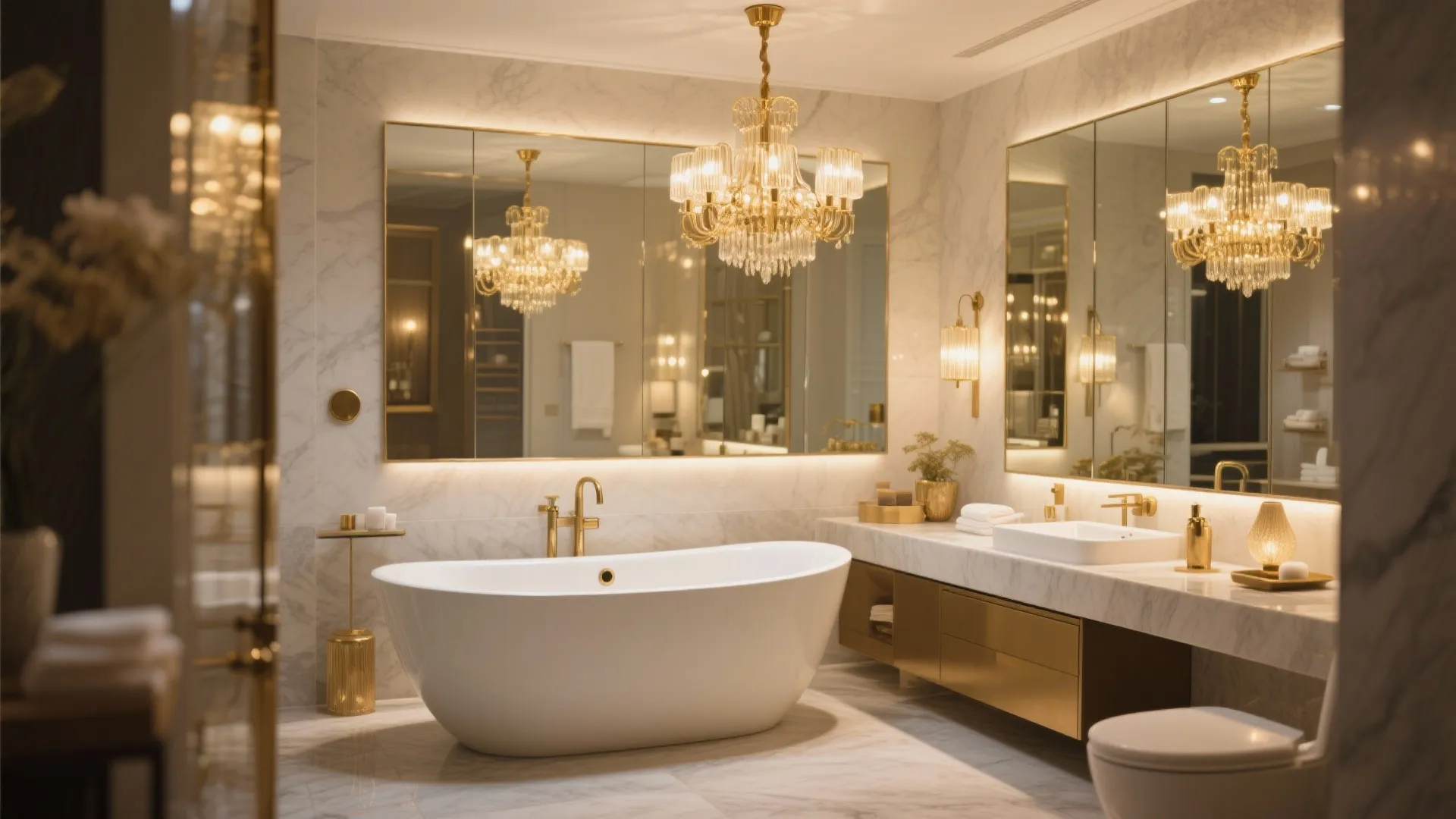 6. Statement Lighting Above the Tub