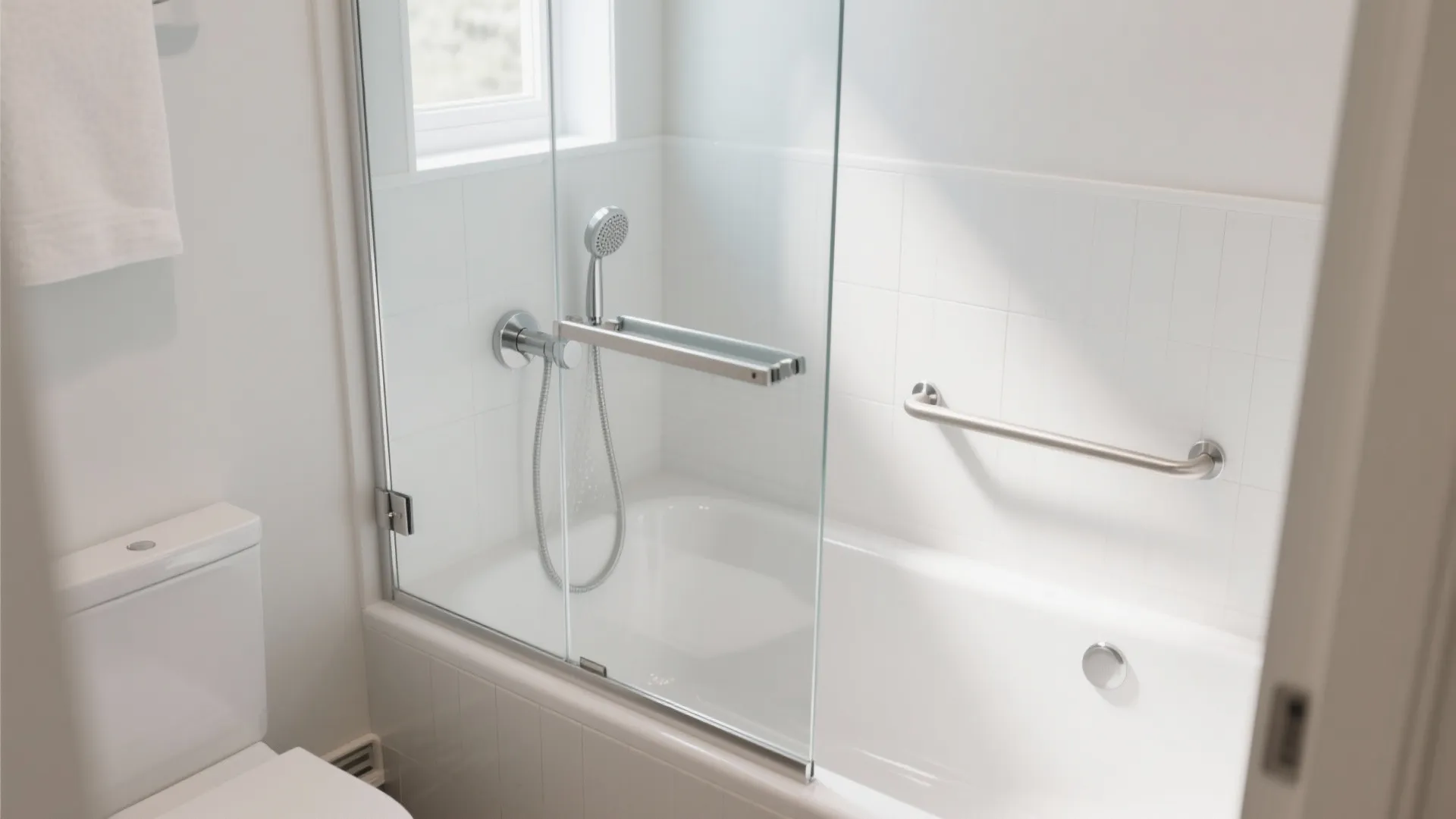 Foldable Screen Over Tub + Compact Valve