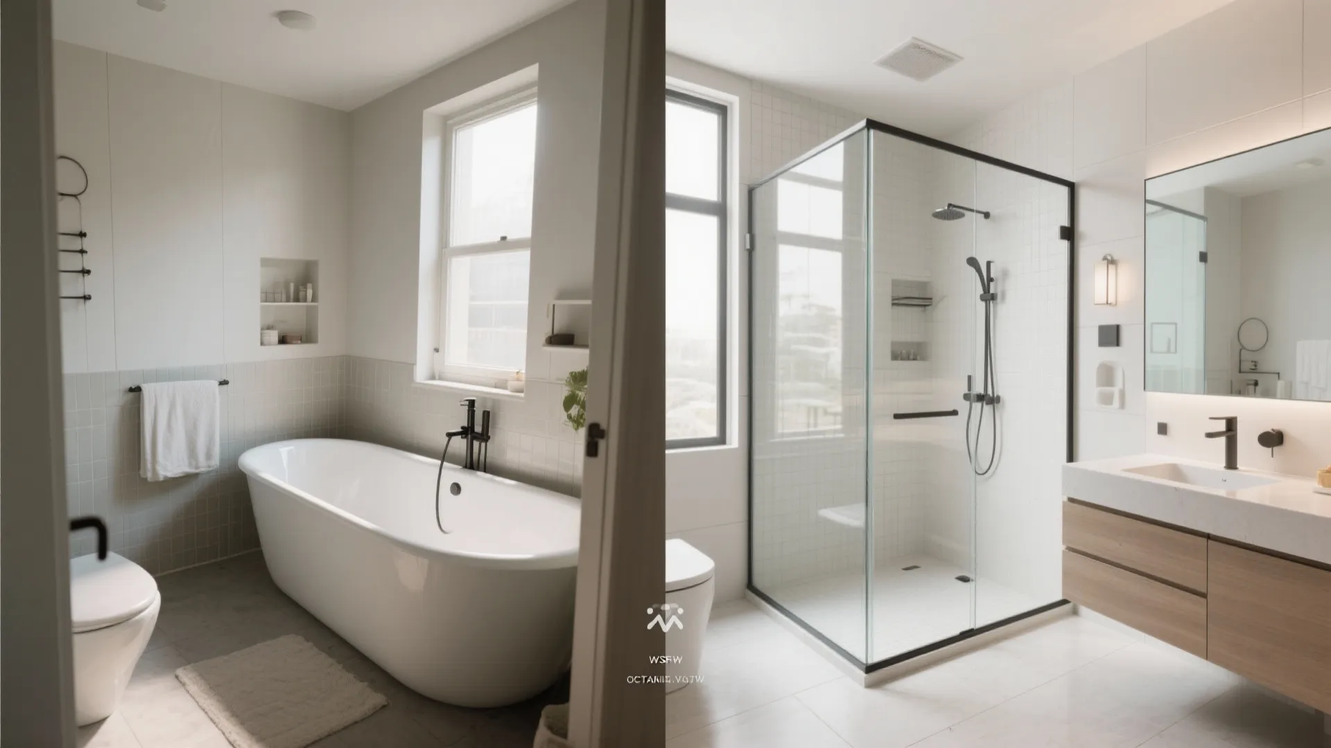 2. Replace a tub with a frameless shower to gain floor area